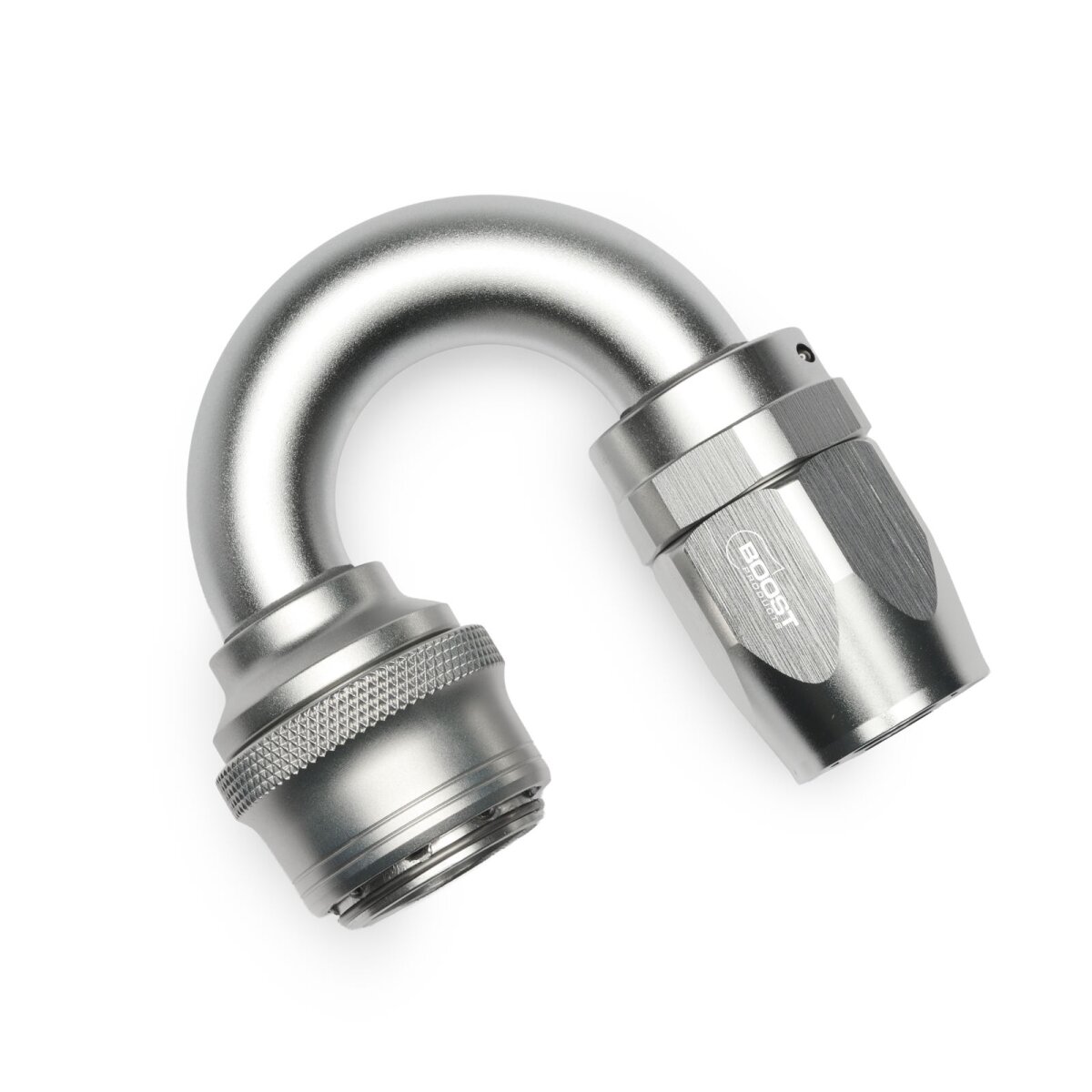 Quick Click Schlauchanschluss Fitting weiblich Dash 12 / -12 AN - 180° - silber matt