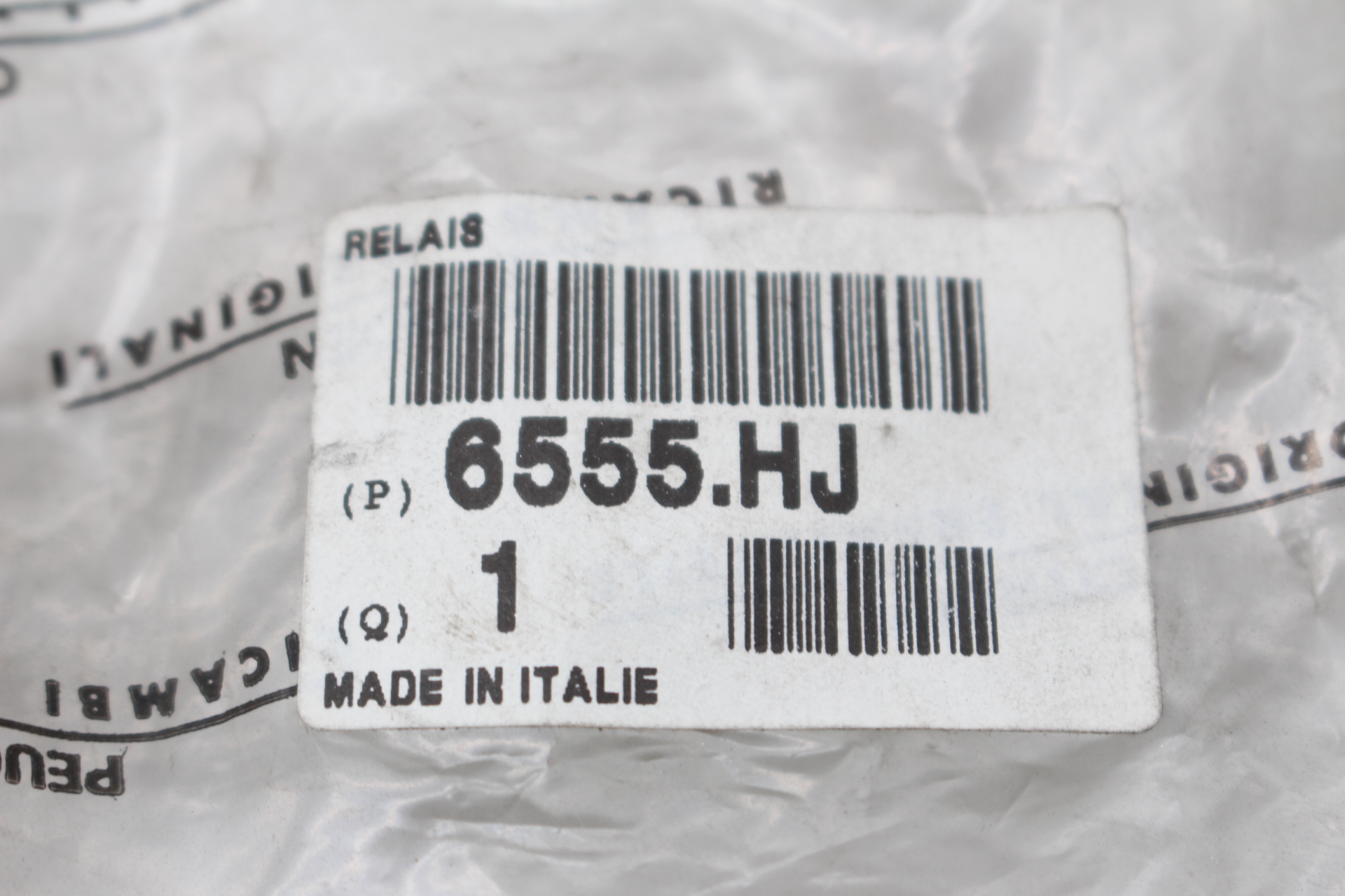 Peugeot / Citroen Arbeitsstromrelais 6555HJ schwarz 25A NEU NOS NEW OEM
