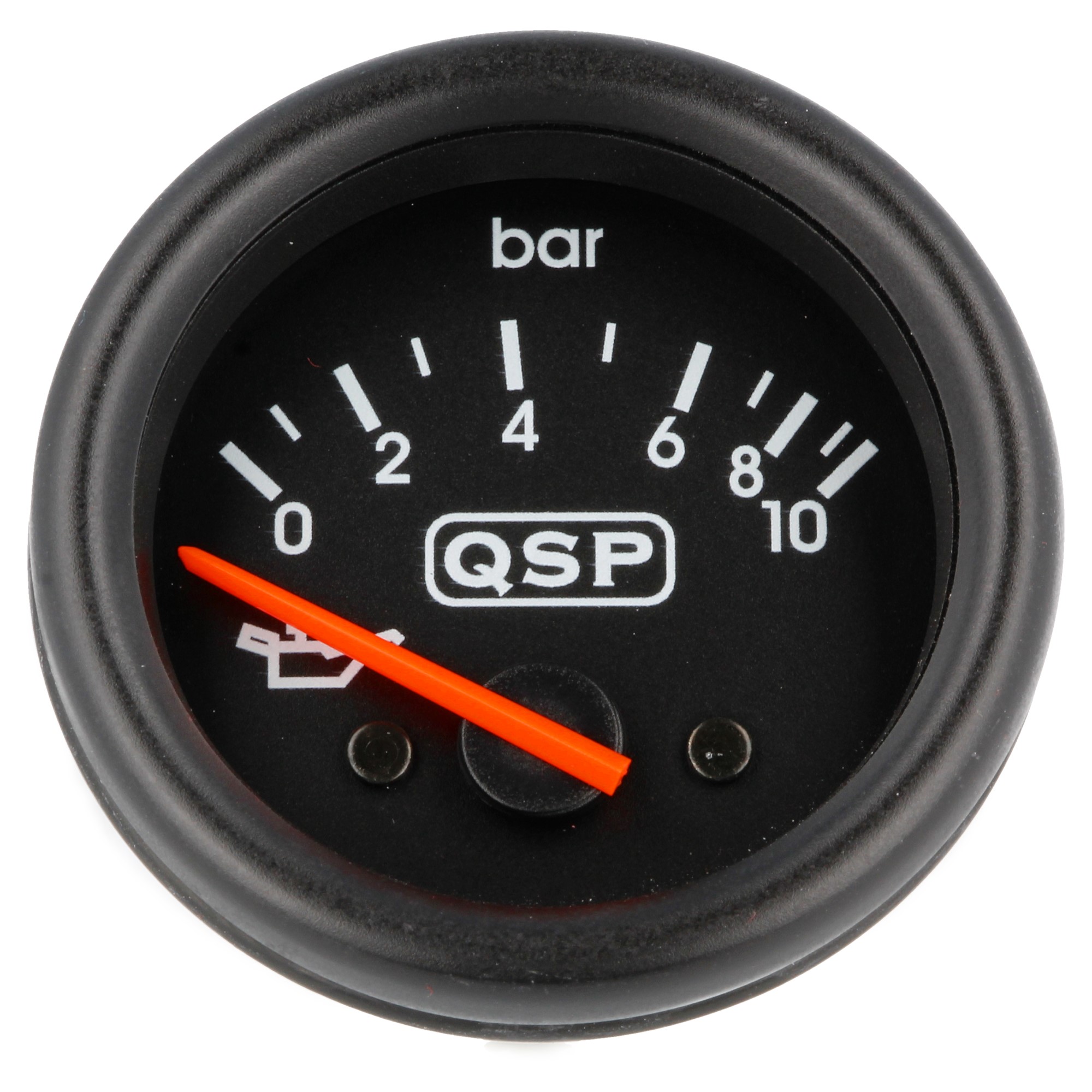 QSP Öldruckanzeige 0-10 BAR 52mm schwarz