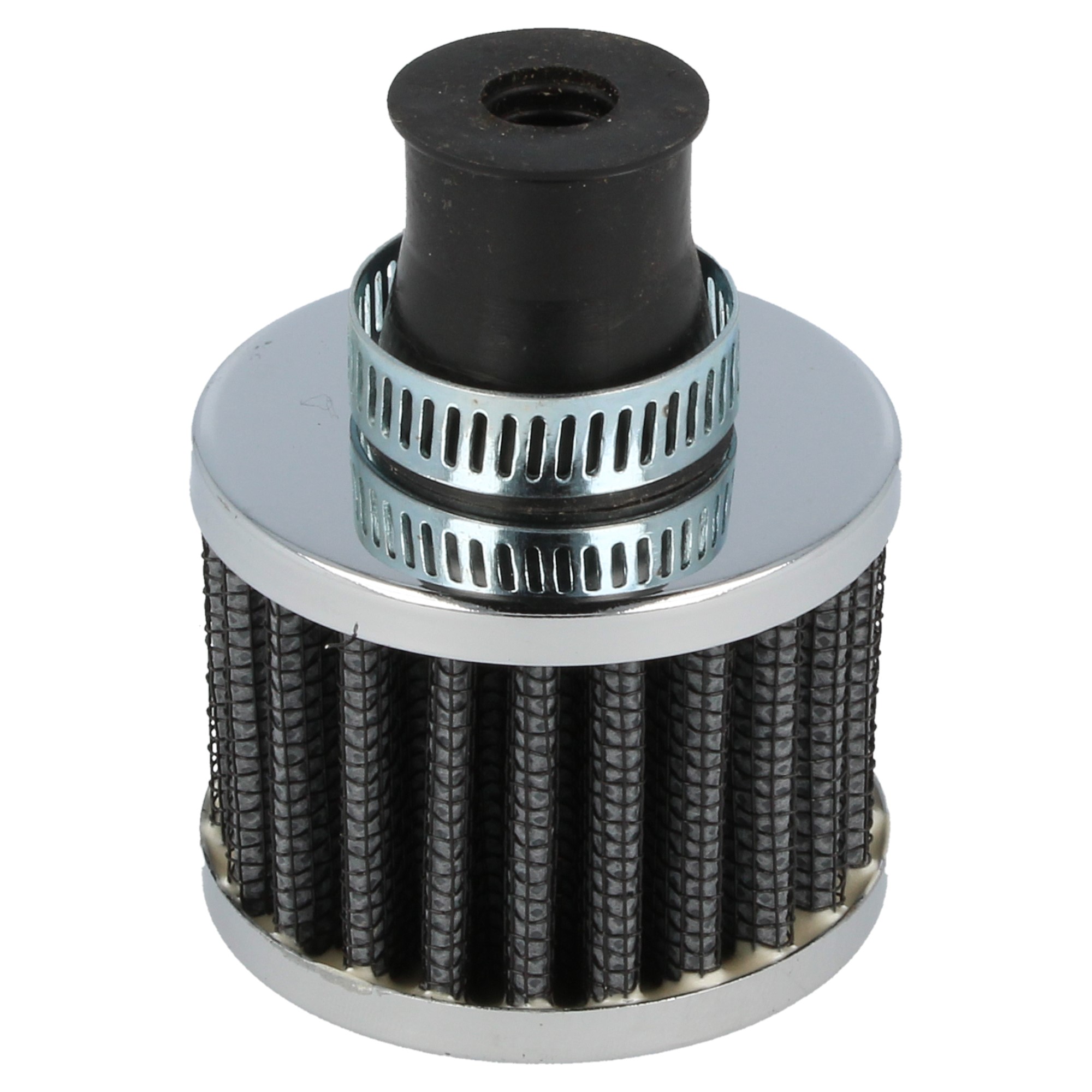 QSP Kurbelgehäuse Entlüftungsfilter 12mm Anschluss schwarz Breather Filter