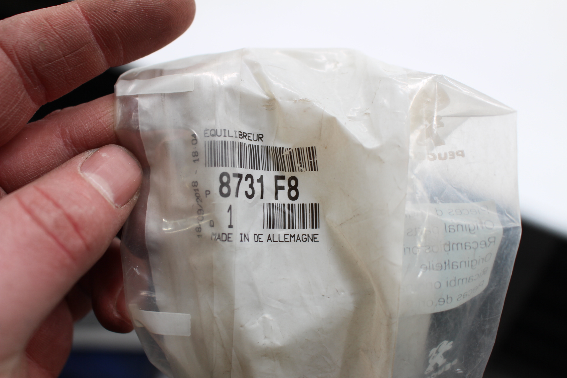 Peugeot 307 Break SW Heckklappendämpfer 8731F8 NEU NOS NEW OEM