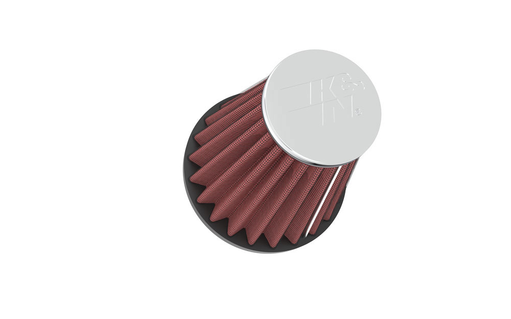 K&N RC-1200 HIGH-FLOW Sportluftfilter 52mm Anschluss 102mm hoch konisch rot