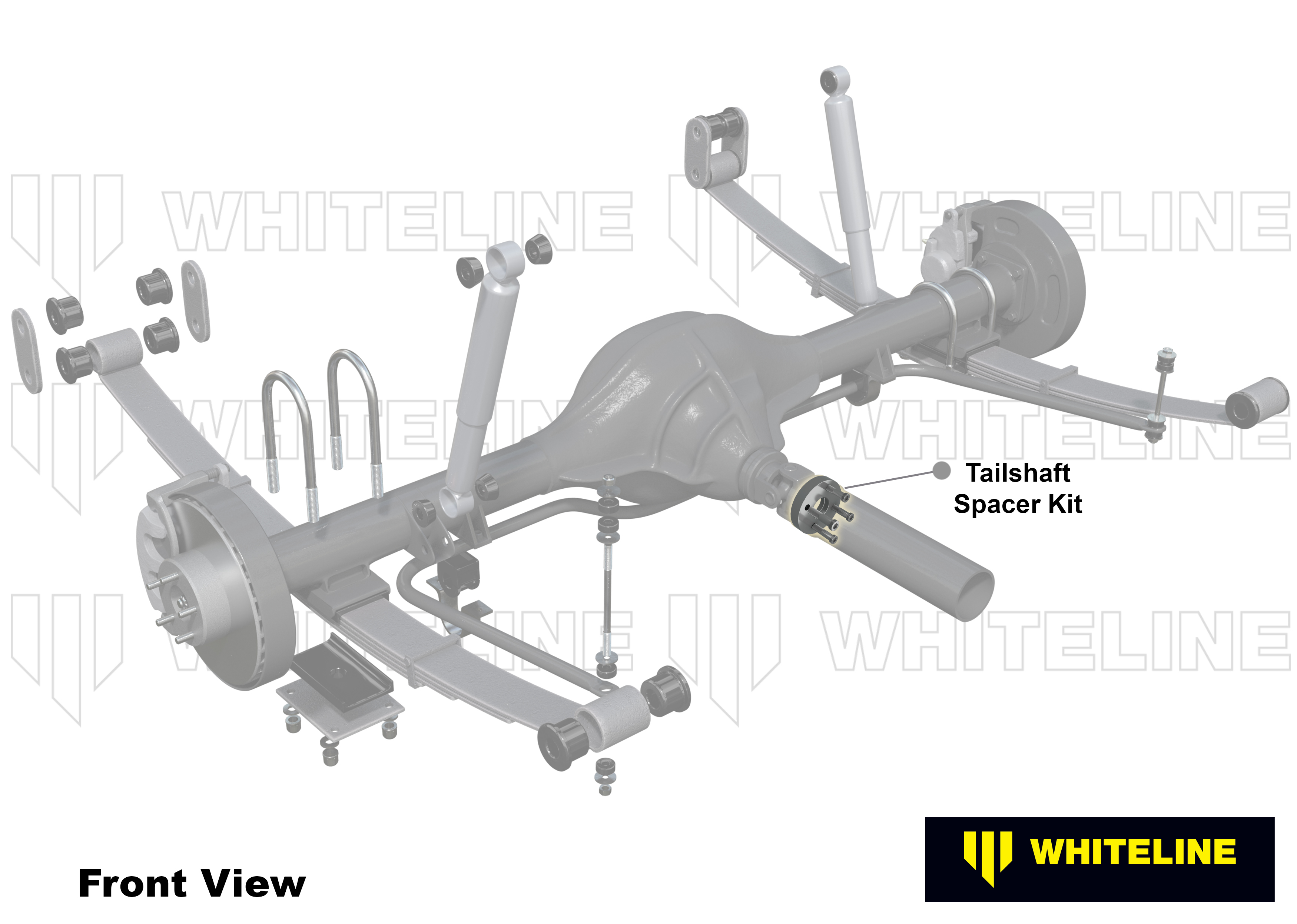 Whiteline Kardanwelle - Spacer Set für Mitsubishi Triton ML/MN 4WD/MQ/MR 4WD