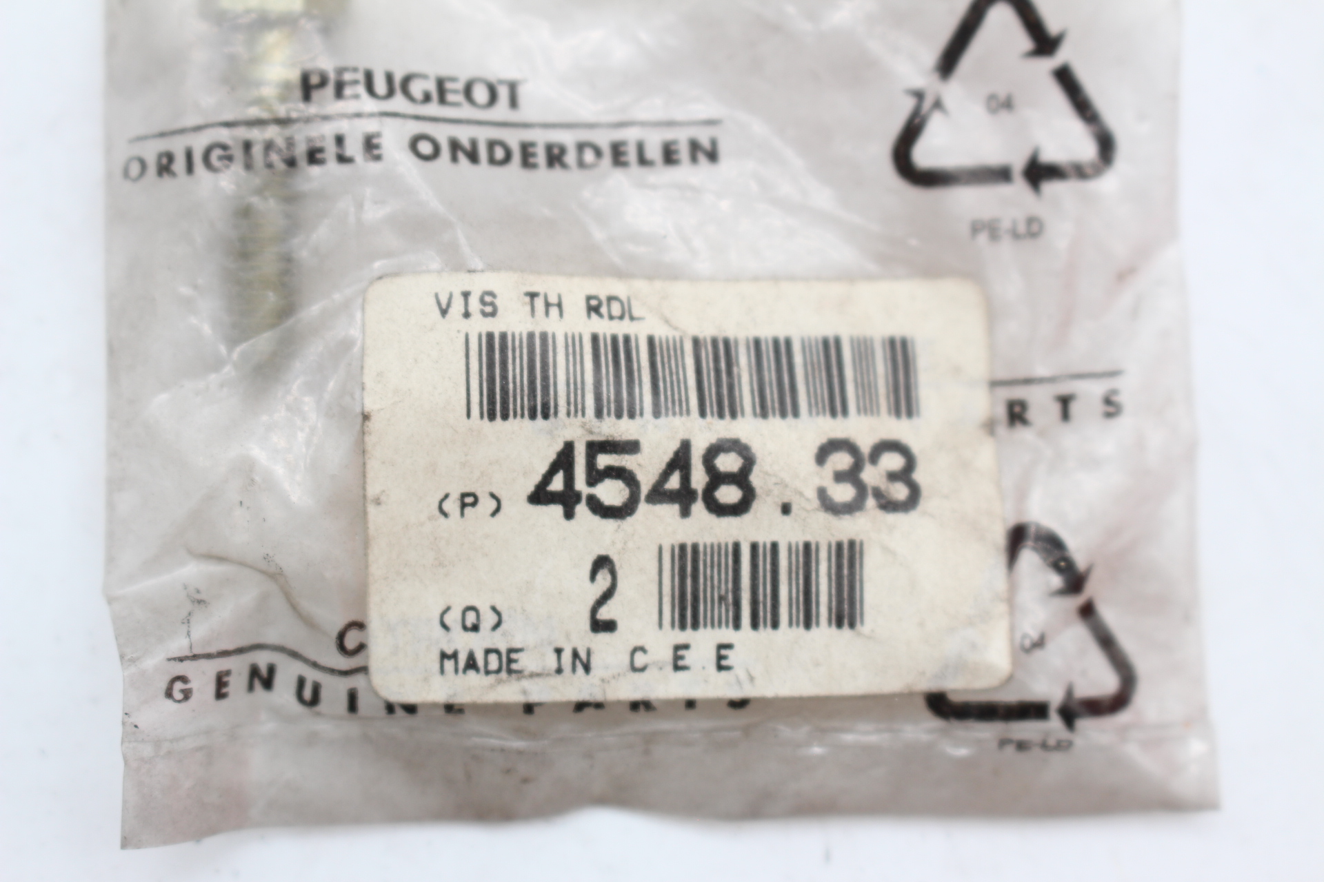 Citroen / Peugeot Schraube 454833 NEU NOS NEW OEM