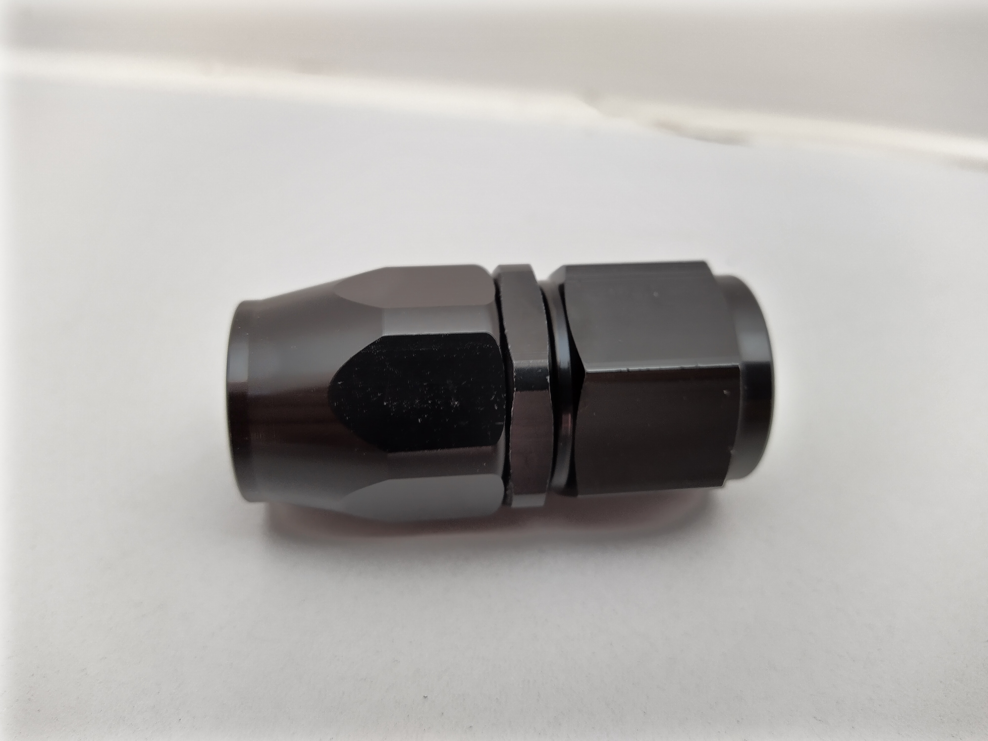 Alu-Fitting schwarz AN10 Dash 10 gerade Alu-Fitting schwarz AN10 Dash 10 gerade