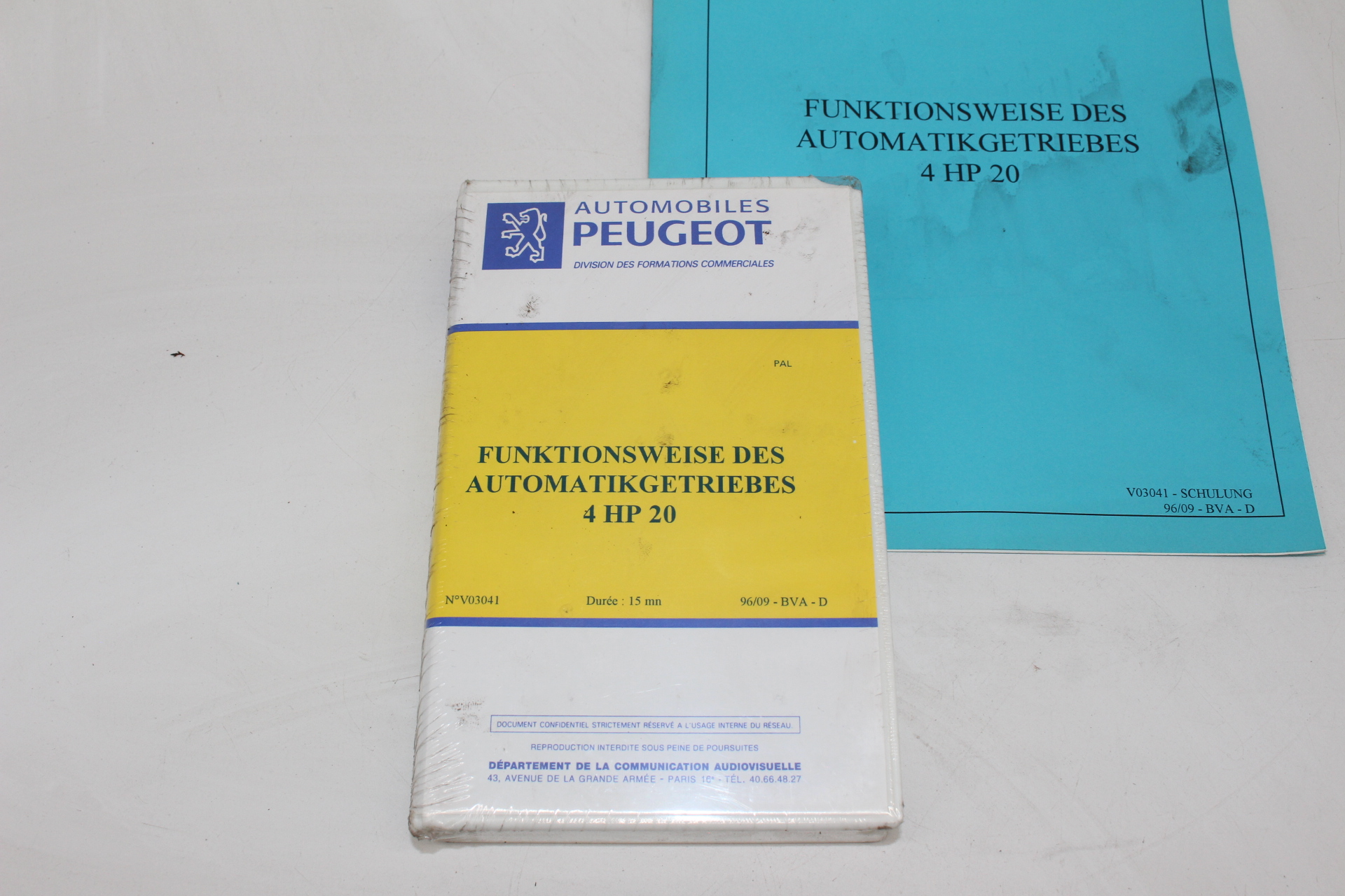 Peugeot Lehrvideokassette – FUNKTIONSWEISE DES AUTOMATIKGETRIEBE 4 HP 20