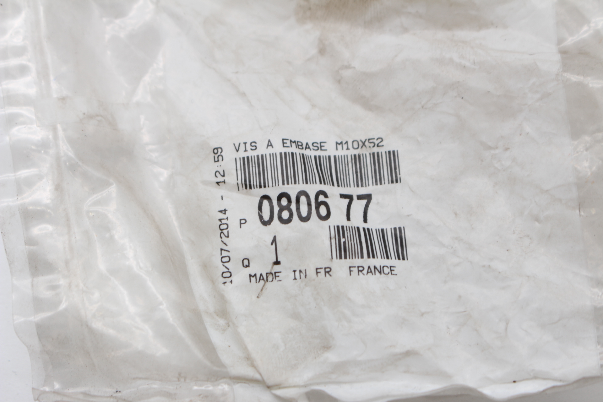 Citroen / Peugeot Schraube für Zahnrad Nockenwelle 080677 NEU NOS NEW OEM