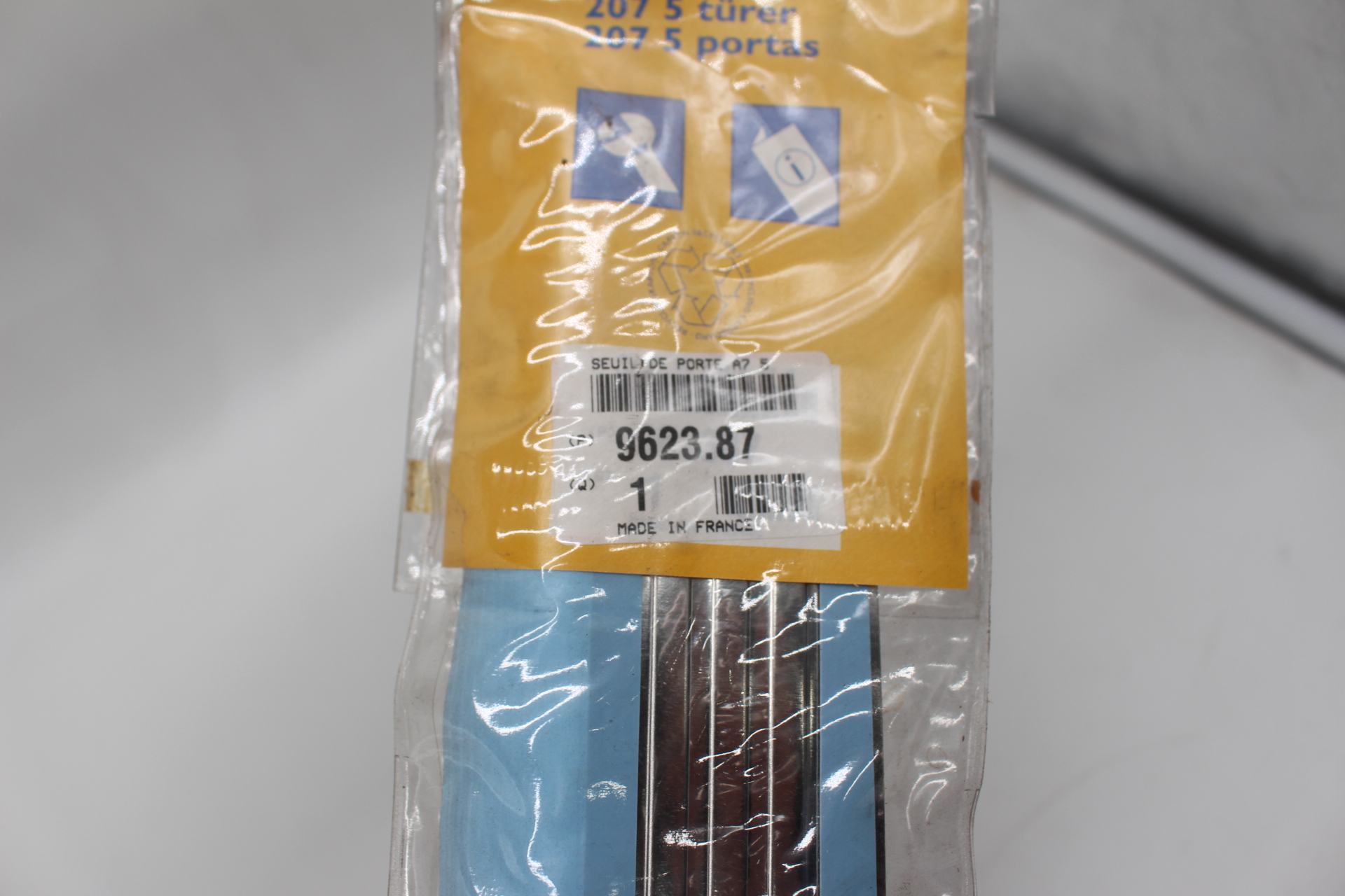 Peugeot 207 5-Türe Edelstahl Einstiegsleisten 962387 NEU NOS NEW OEM