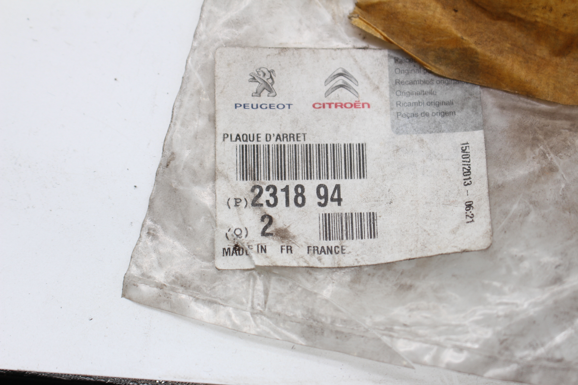 Peugeot / Citroen Halteplatte für Kugellager 231894 NEU NOS NEW OEM