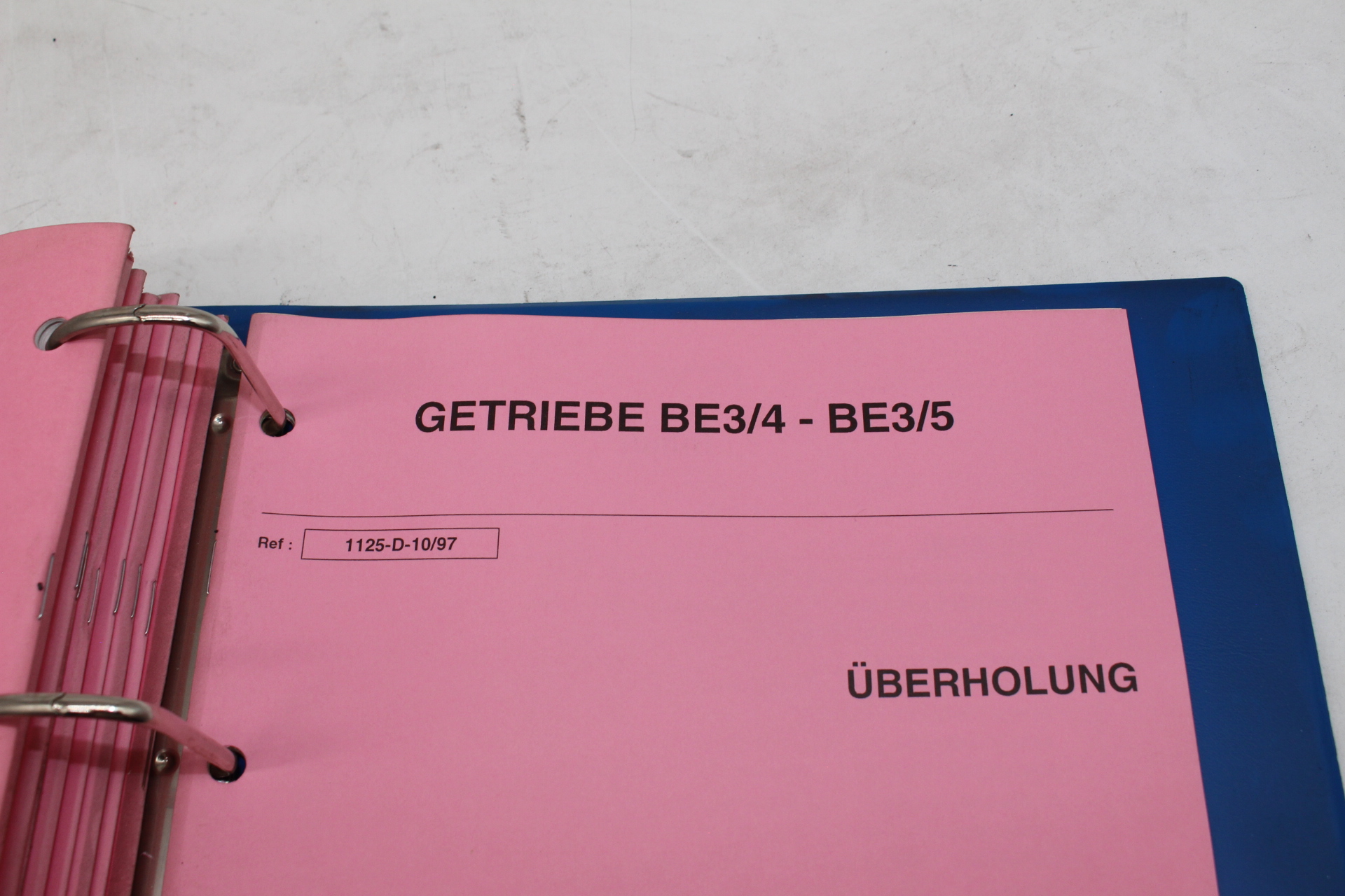 Original Peugeot Überholungsordner für Motoren TUD3, DW8, XU, TU5j4 & Getriebe BE4/5, BE3/5, BE3/6