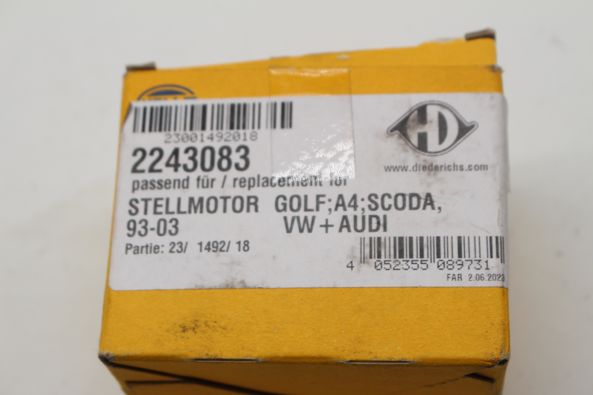 DIEDERICHS 2243083 – Stellelement, Leuchtweiteregulierung für VW Golf Audi A4 Scoda 93-03