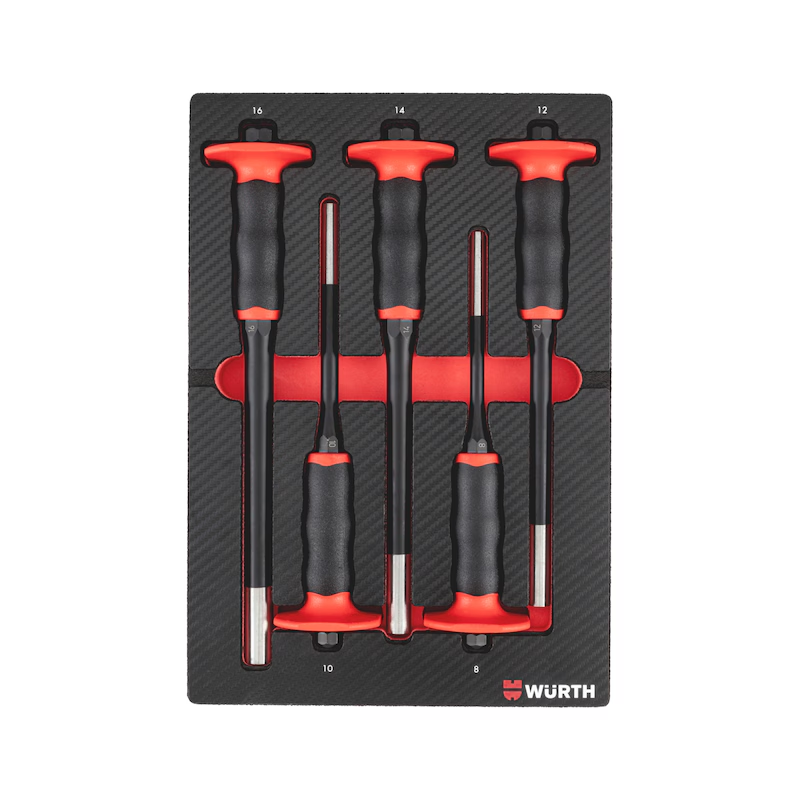 Würth ORSY System-Einlage Splinttreiber Satz 5-tlg Carbon-Optik 0965905704