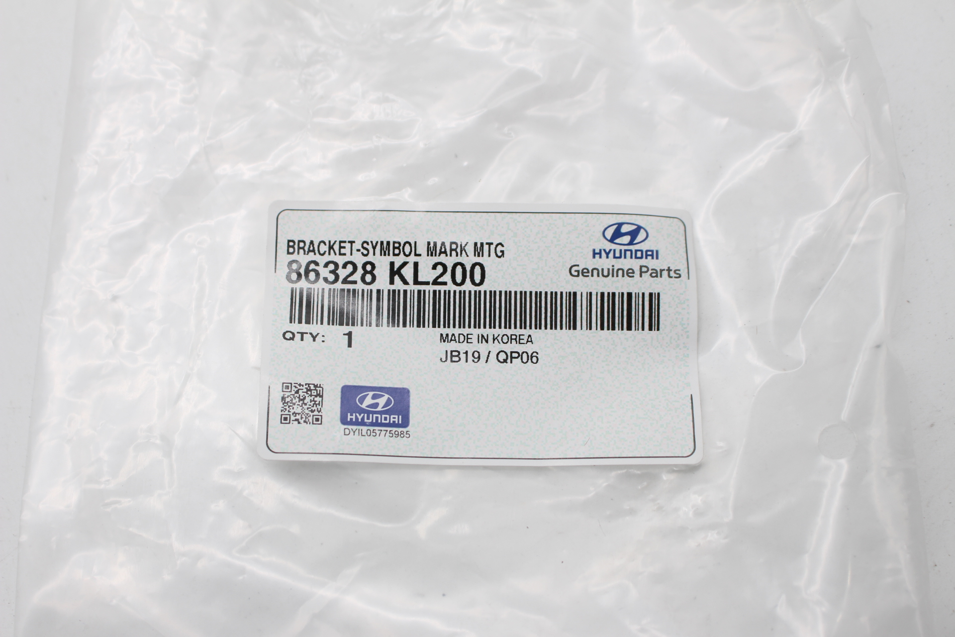 Hyundai IONIQ 6 Stoßstangen Emblem Trägerplatte 86328KL200