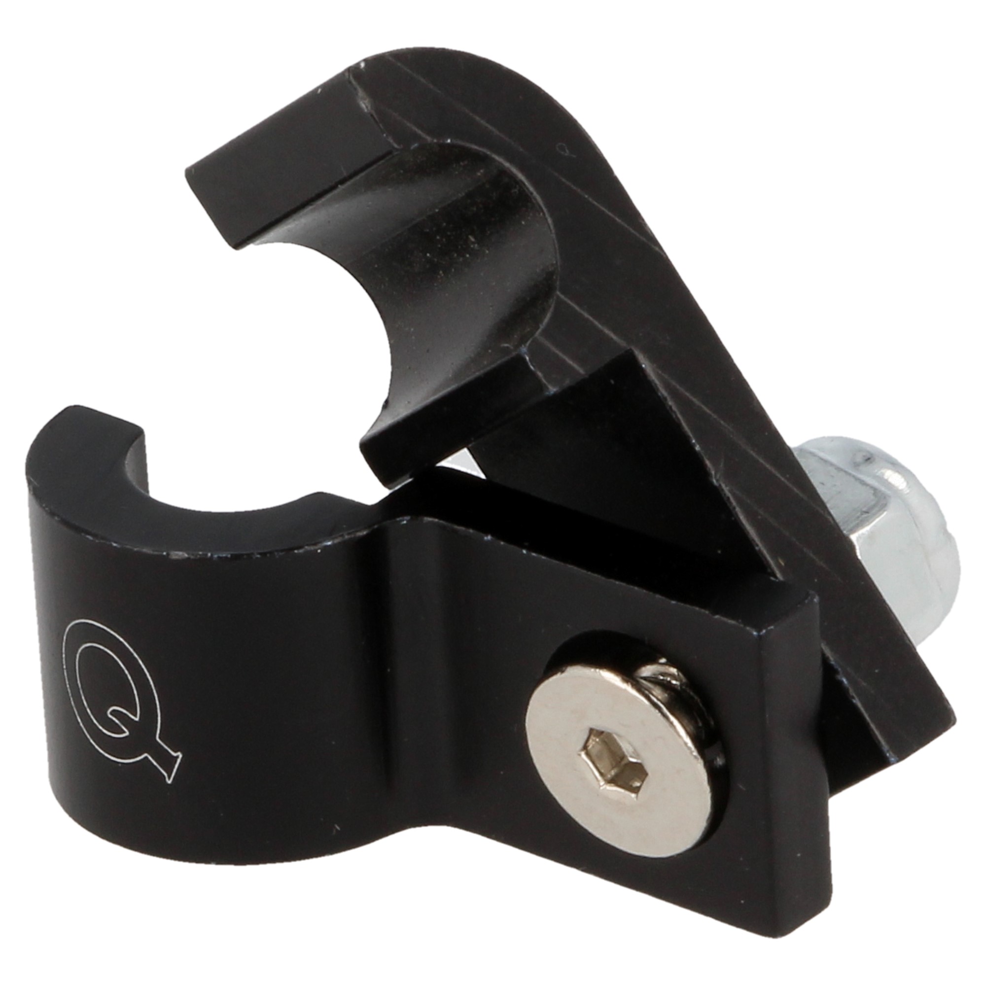 QSP Aluminium P-Clip Luxus Rohrschelle 15.9mm schwarz