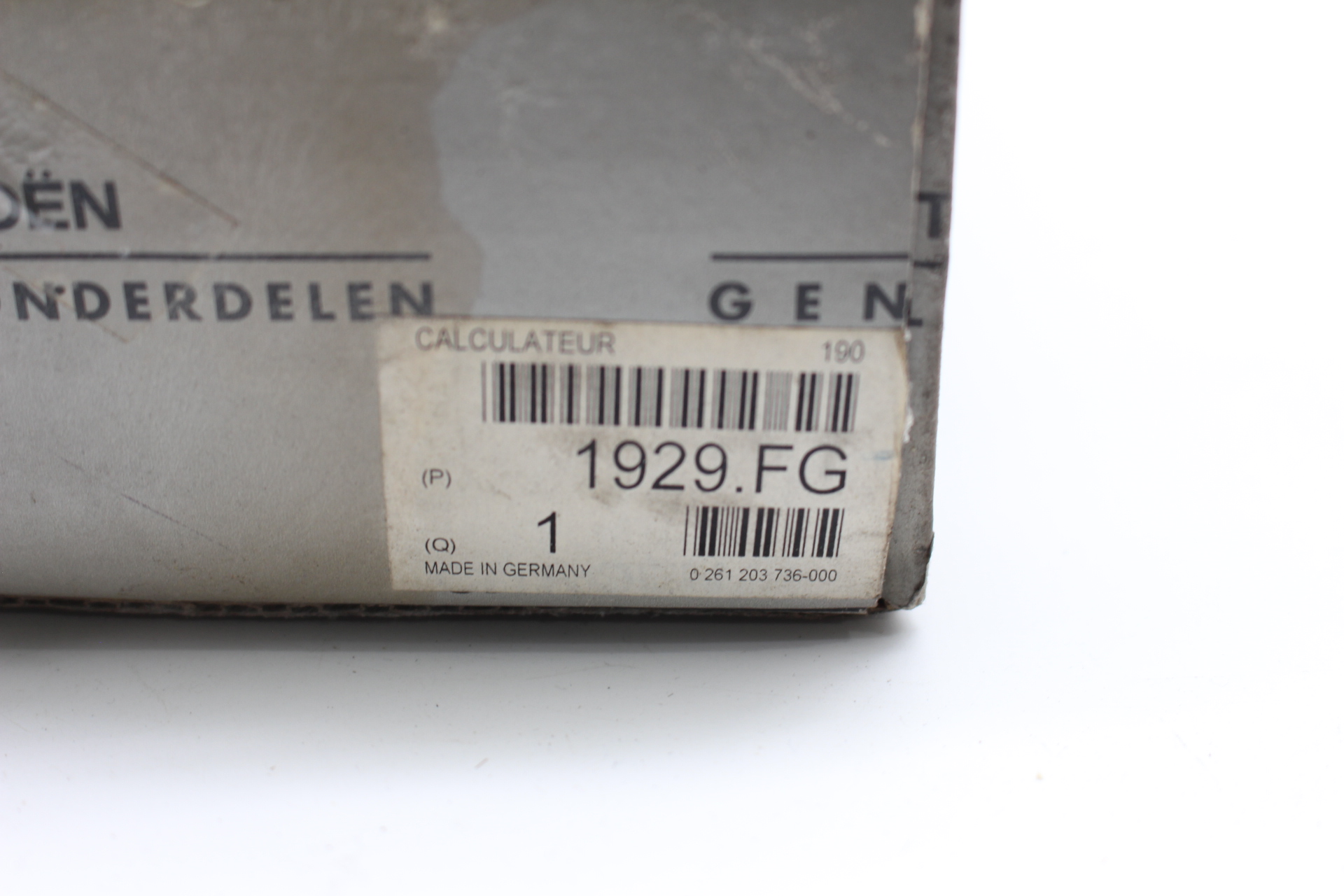 Peugeot 106 II 1.1 XN,XR Steuergerät ECU 1929FG Bosch 0261203736  NEU NOS NEW OEM
