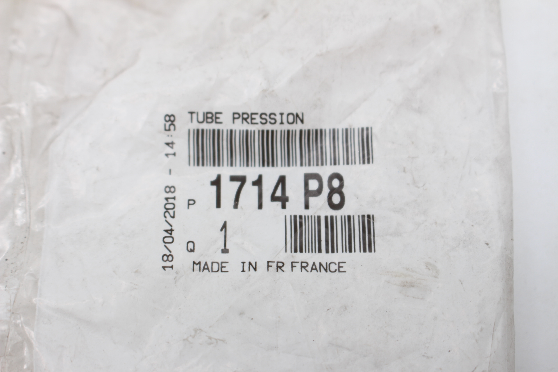 Peugeot / Citroen DRUCKLEITUNG PARIKELFILTER 1714P8 NEU NOS NEW