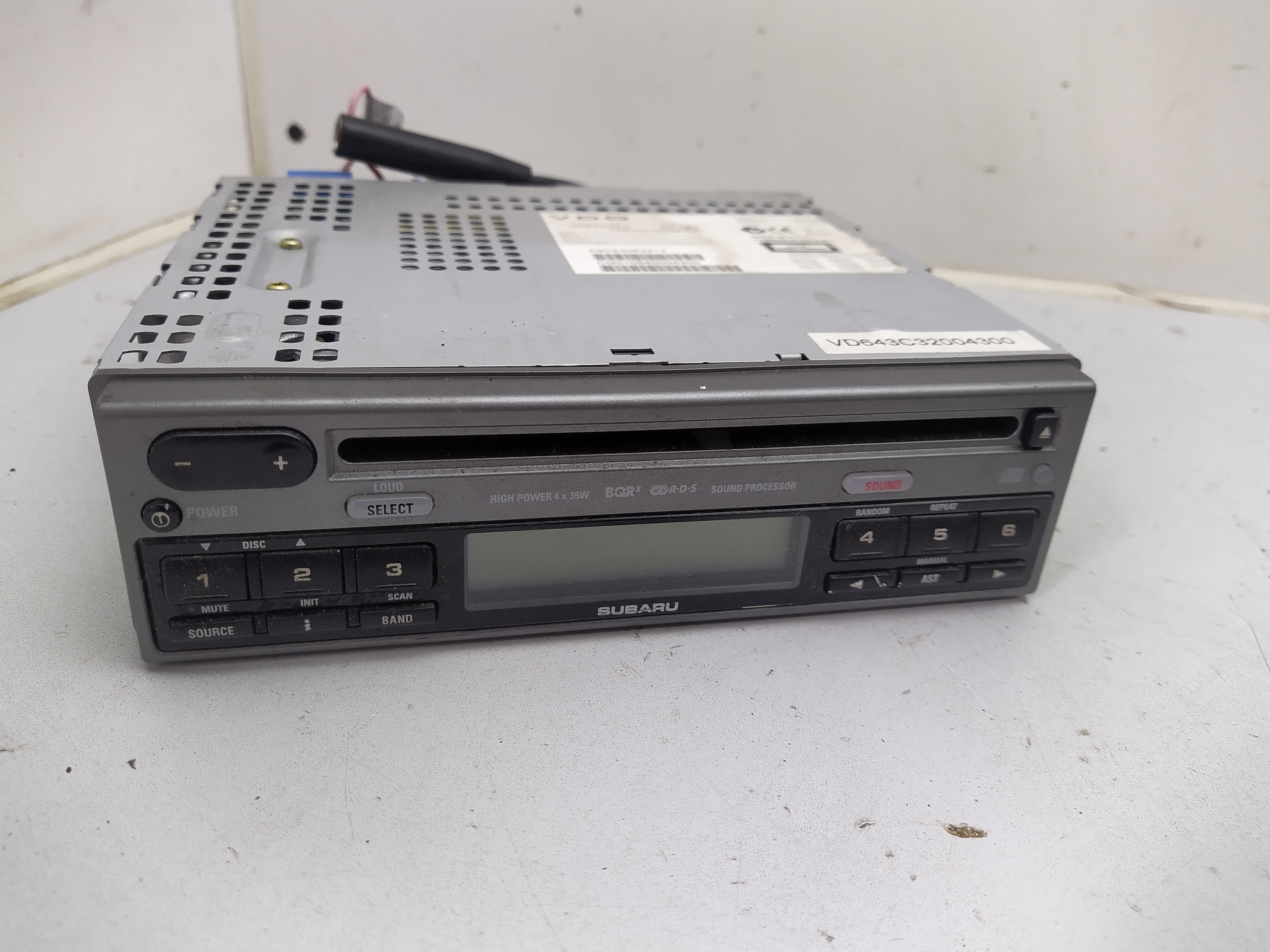  Subaru CD Radio Impreza GD GG Newage WRX
