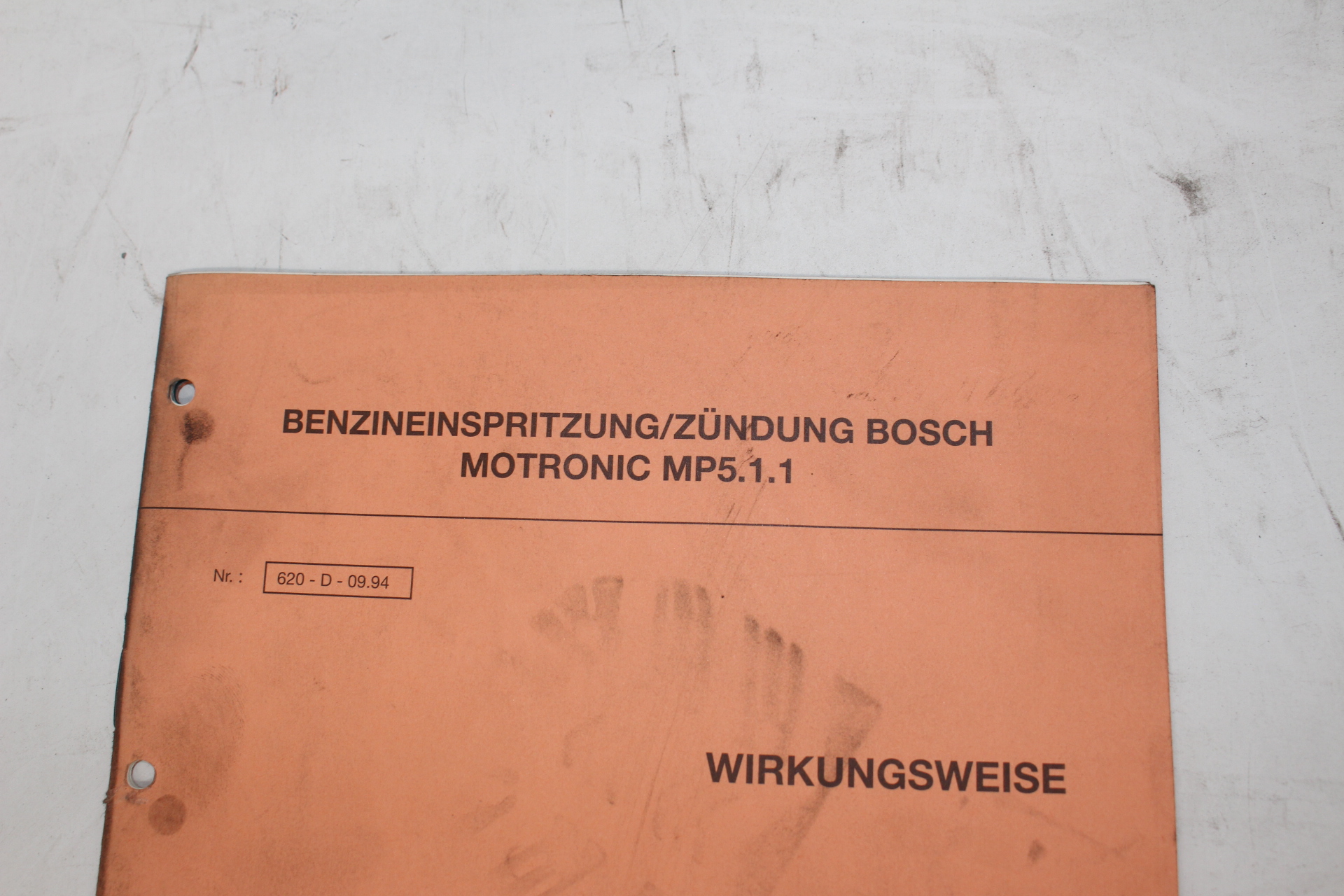 Original Peugeot BENZINEINSPRITZUNG/ZÜNDUNG BOSCH MOTRONIC MP5.1.1 WIRKUNGSWEISE Sammlung RAR selten