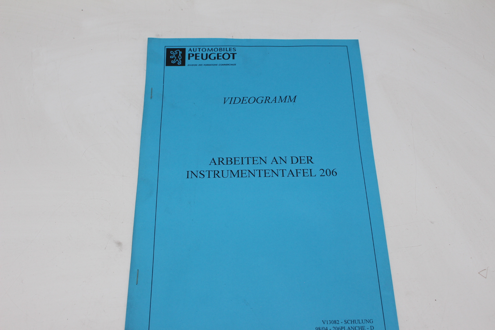 Peugeot Lehrvideokassette – ARBEITEN AN DER INSTRUMENTENTAFEL 307
