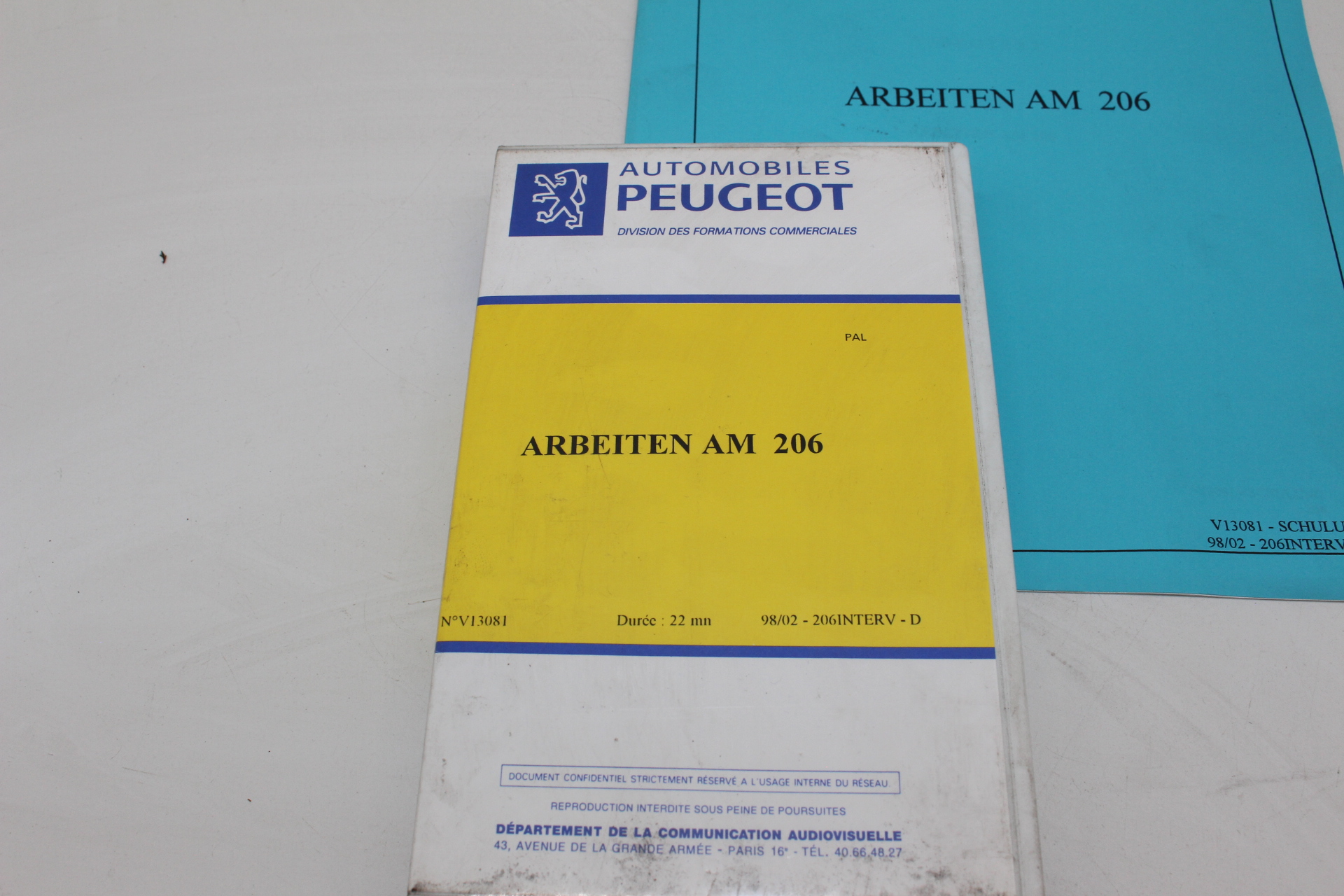 Peugeot Lehrvideokassette – ARBEITEN AM 206
