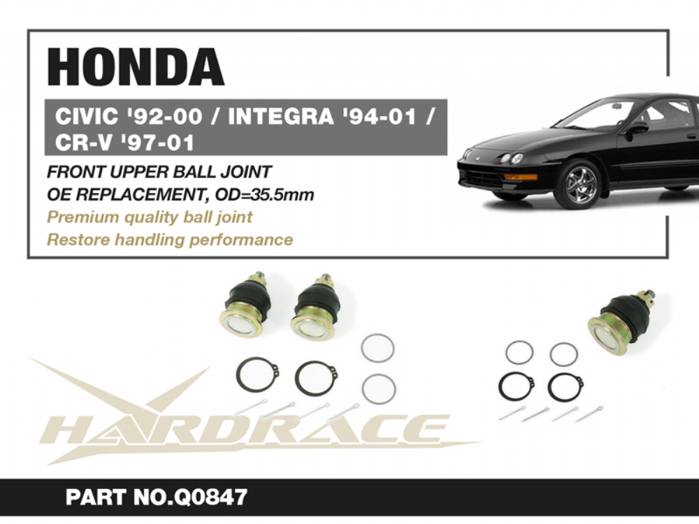 Hardrace Kugelgelenk oben vorne für Honda Civic 5. EG, EH, EJ1/2