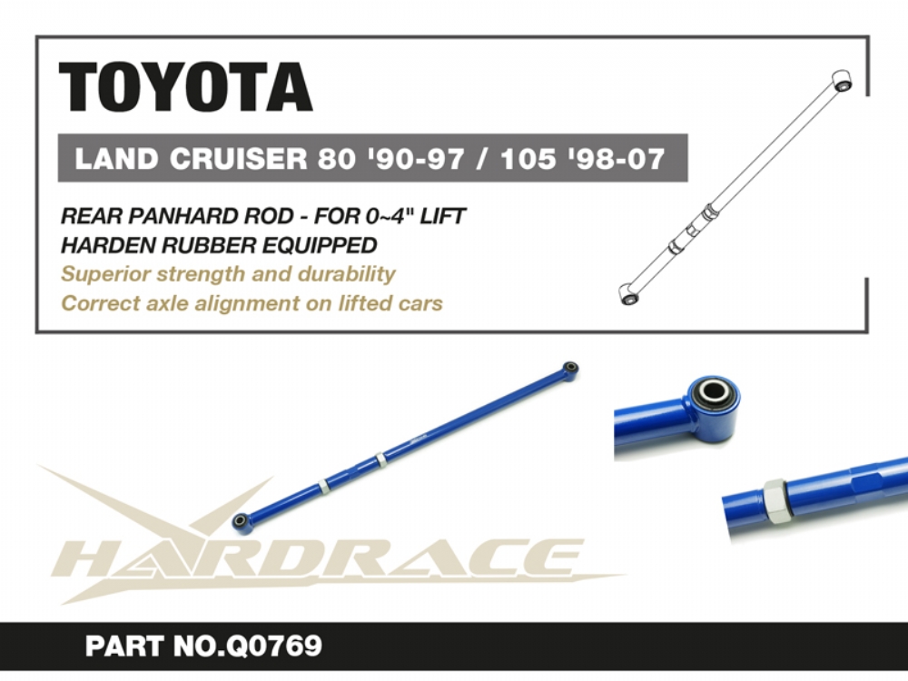 Hardrace Panhardstab hinten für Lexus Toyota Land Cruiser J80 / J105 1998-2007