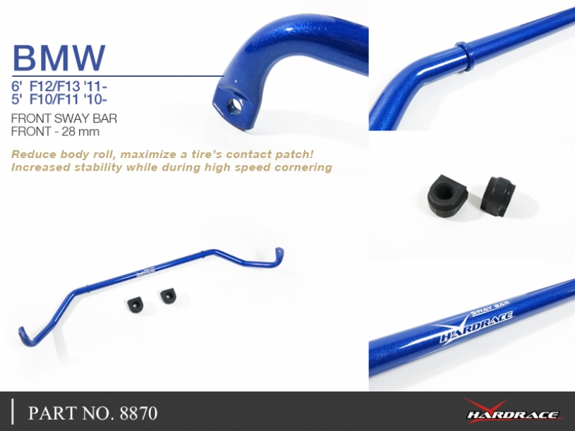 Hardrace Stabilisator vorne für BMW 6er F06/F12/F13, 5er F10/F11, 5er GT F07