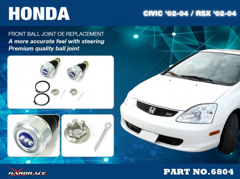 Hardrace Kugelgelenk vorne für Honda Civic 7. EM2, ES1, EP1/2/3/4, EU