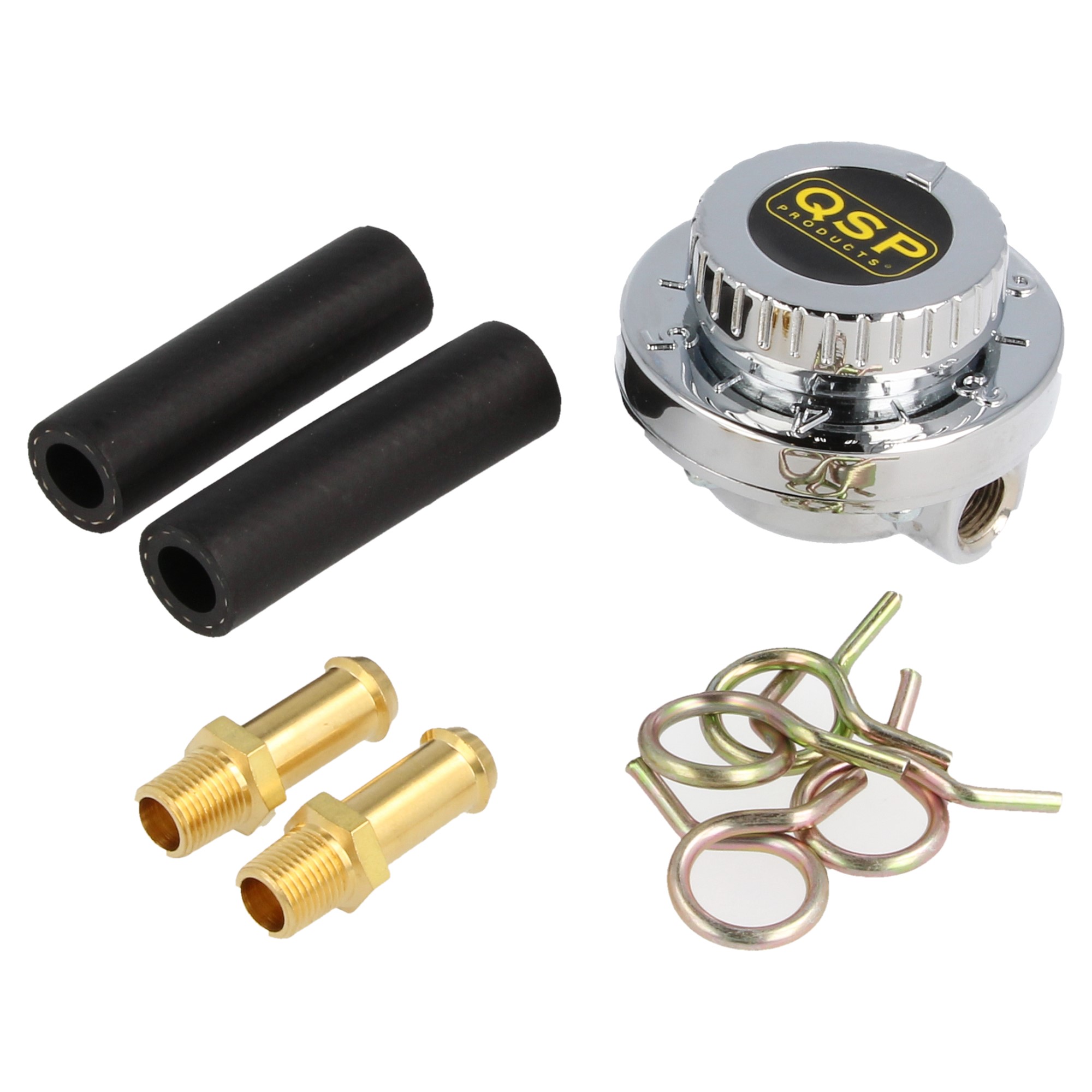 QSP Kraftstoffdruckregler Niederdruck 8 mm 0,07-0,35bar 1-5 PSI silber