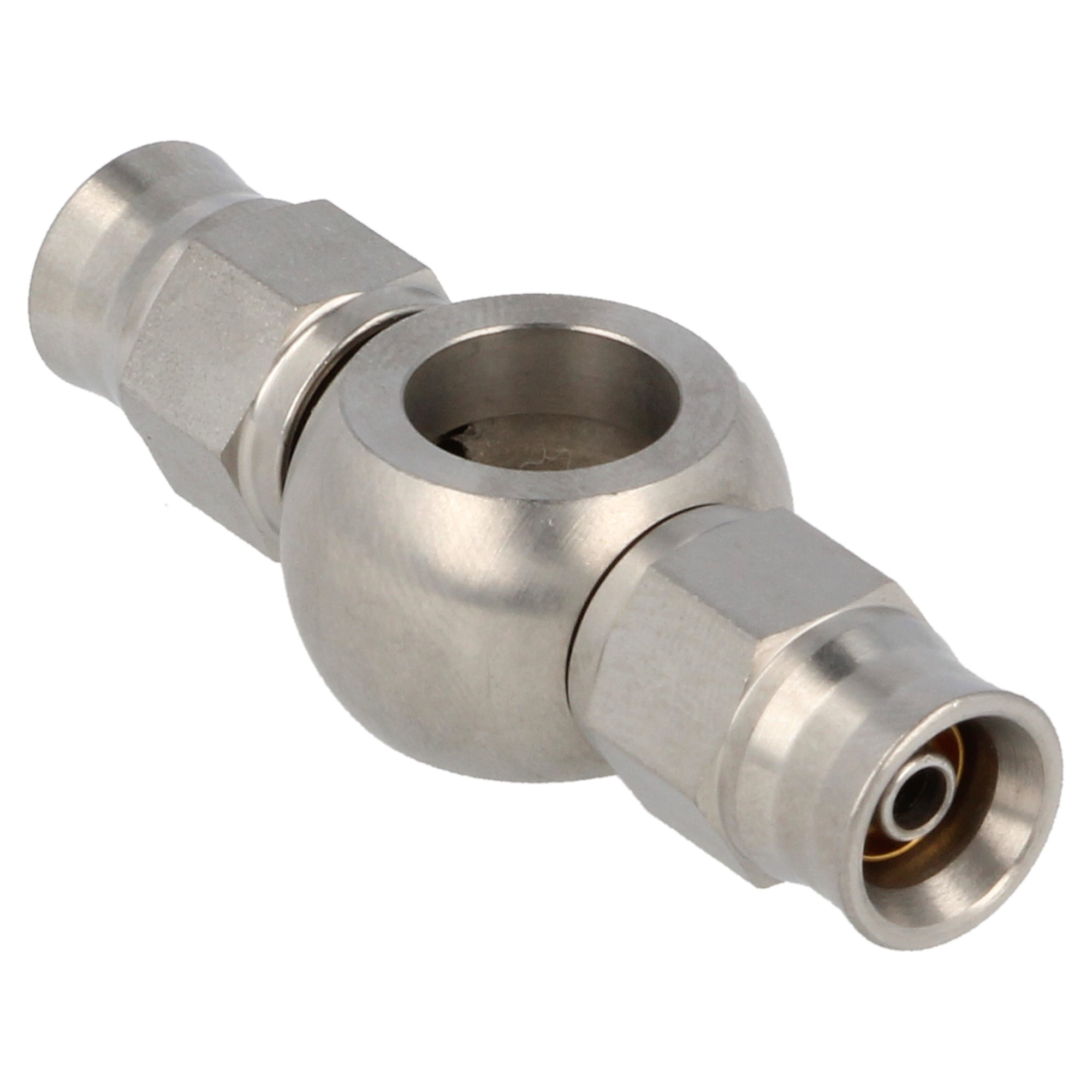 QSP Edelstahl banjo eye gerade double AN3 Dash 3 - 10.2 mm