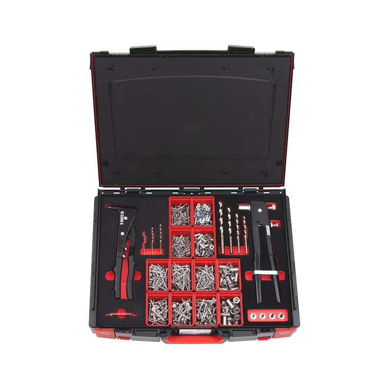 Würth Blindniet & Einnietmuttern Sortiment 925-teilig ISO 15981 Aluminium Systemkoffer 8.4.1