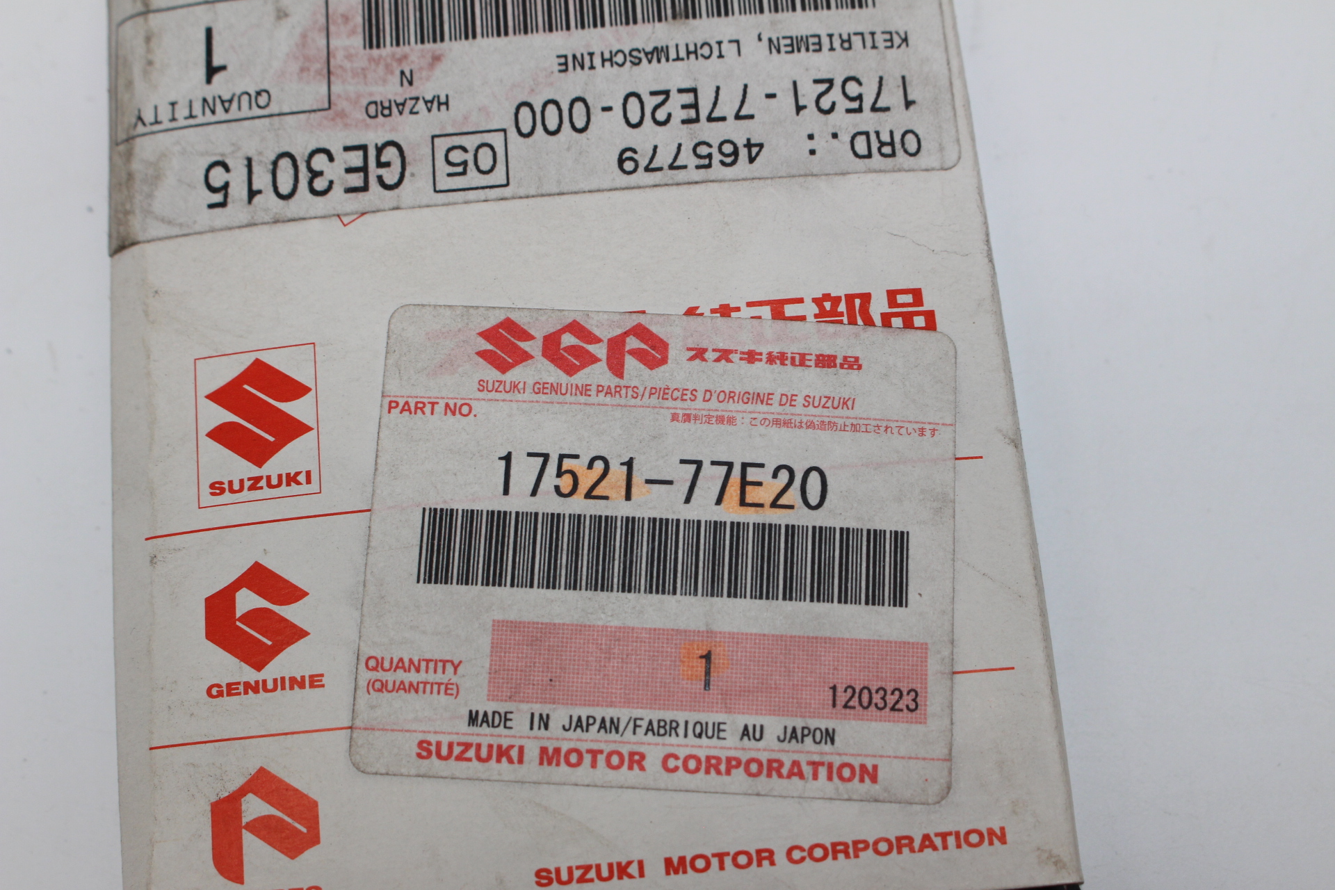 Suzuki Keilrippenriemen 5PK1550 17521-77E20-000 NEU NOS NEW