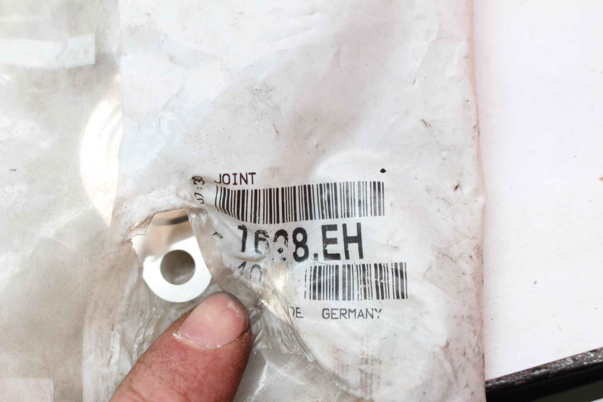 Citroen / Peugeot Dichtung, AGR-Ventil 1628EH NEU NOS NEW OEM