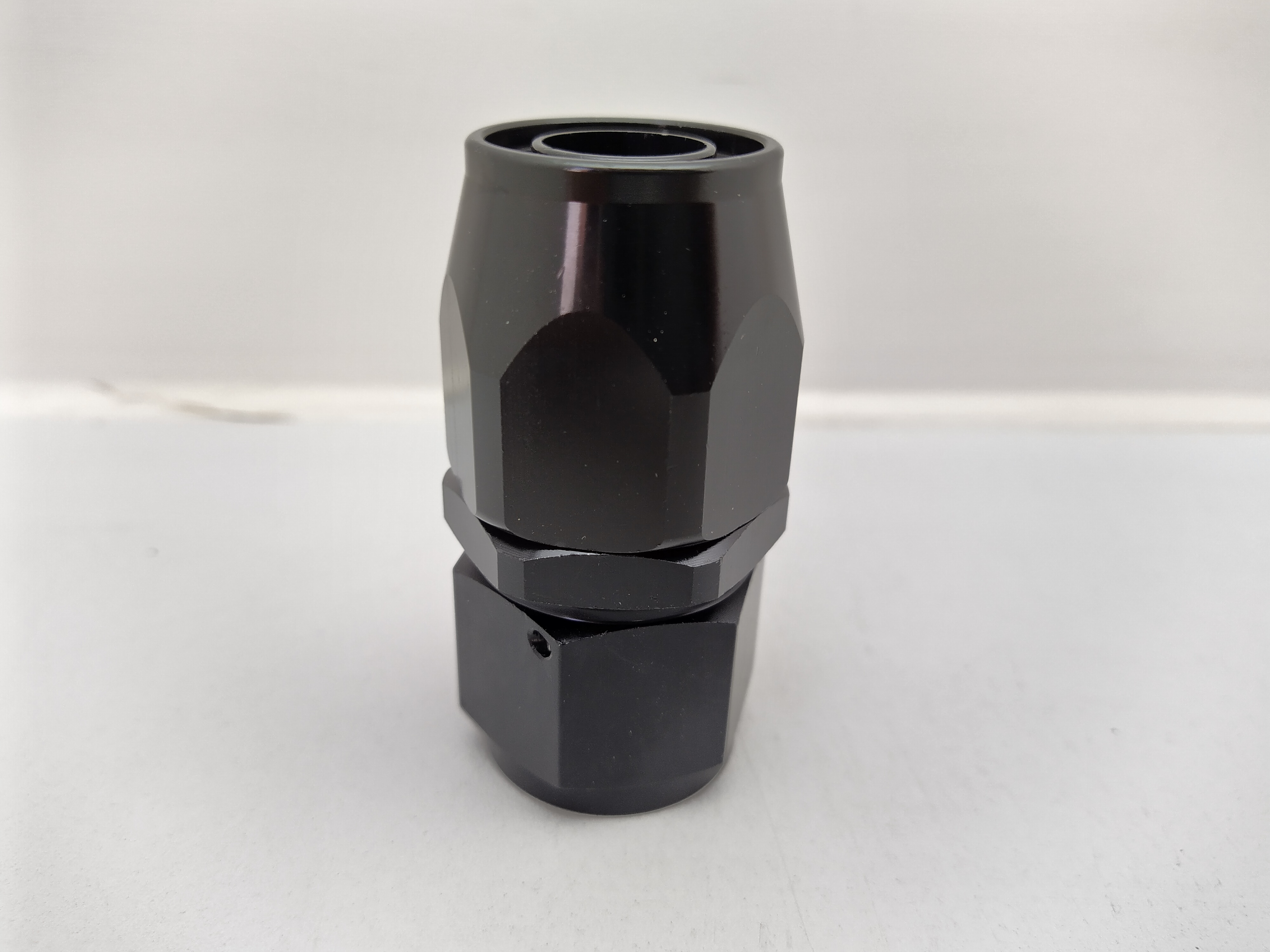 Alu-Fitting schwarz AN12 Dash12 Dash 12 gerade Alu-Fitting schwarz AN12 Dash12 Dash 12 gerade