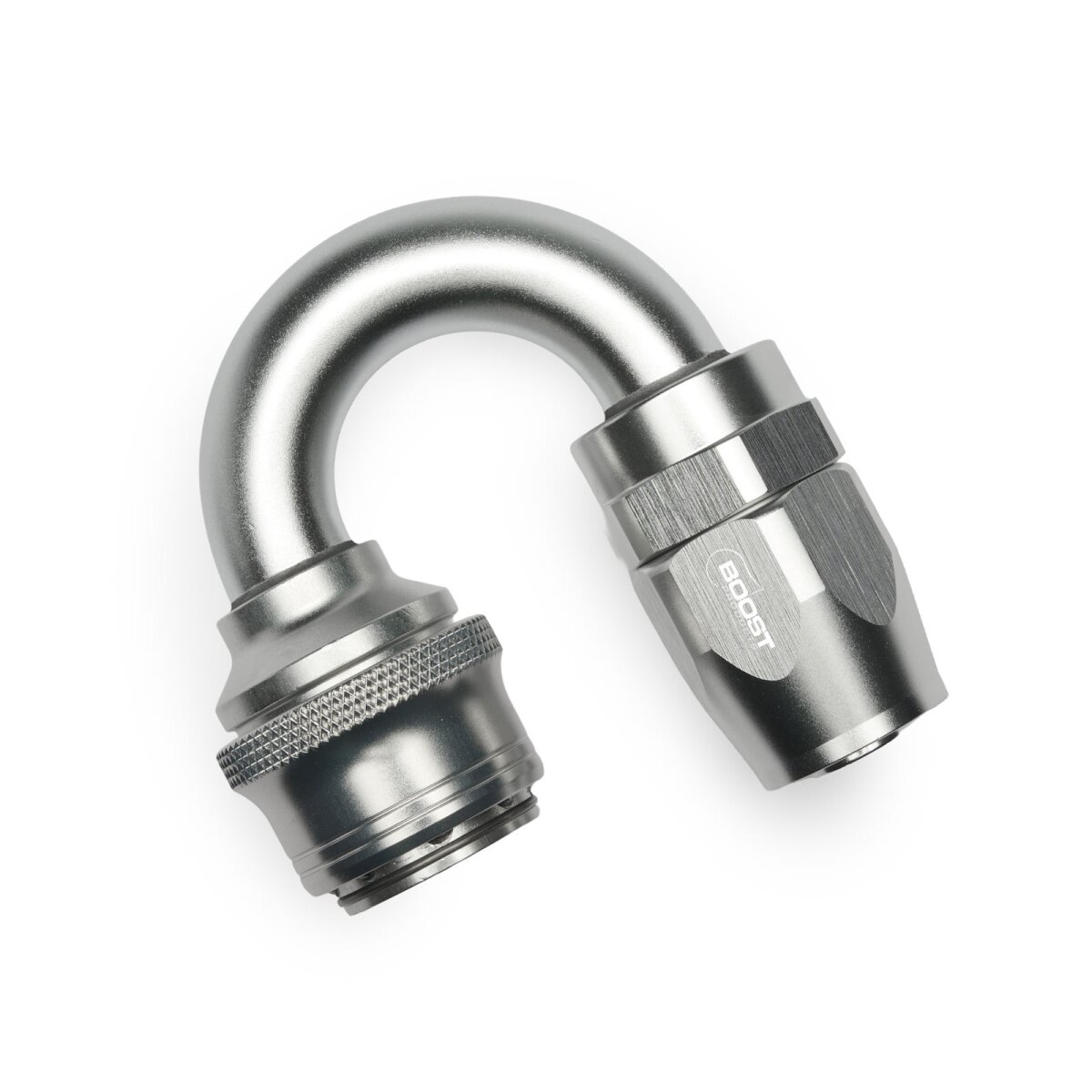 Quick Click Schlauchanschluss Fitting weiblich Dash 10 / -10 AN - 180° - silber matt