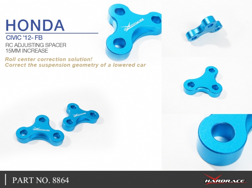 Hardrace Geometry Correction Distanzstück für Honda Civic 9. FG, FB