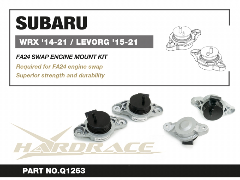 Hardrace Fa24 Swap Motorlager Kit für Subaru WRX/STI VA 14-21, Levorg 1. VM