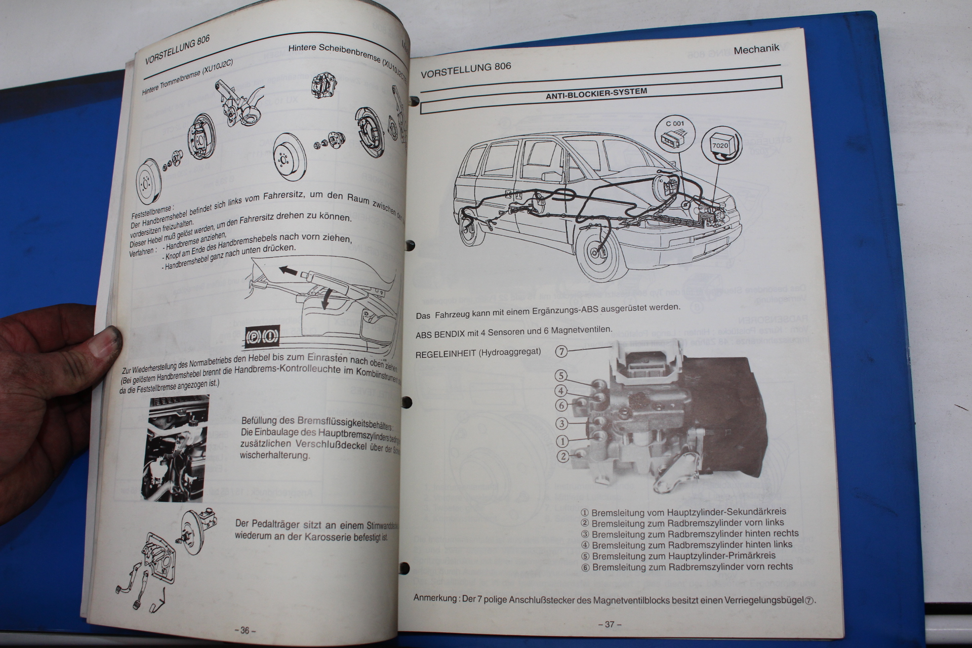 Peugeot 806 Werkstattordner - Originale Reparaturanleitung, Schaltpläne & Handbücher