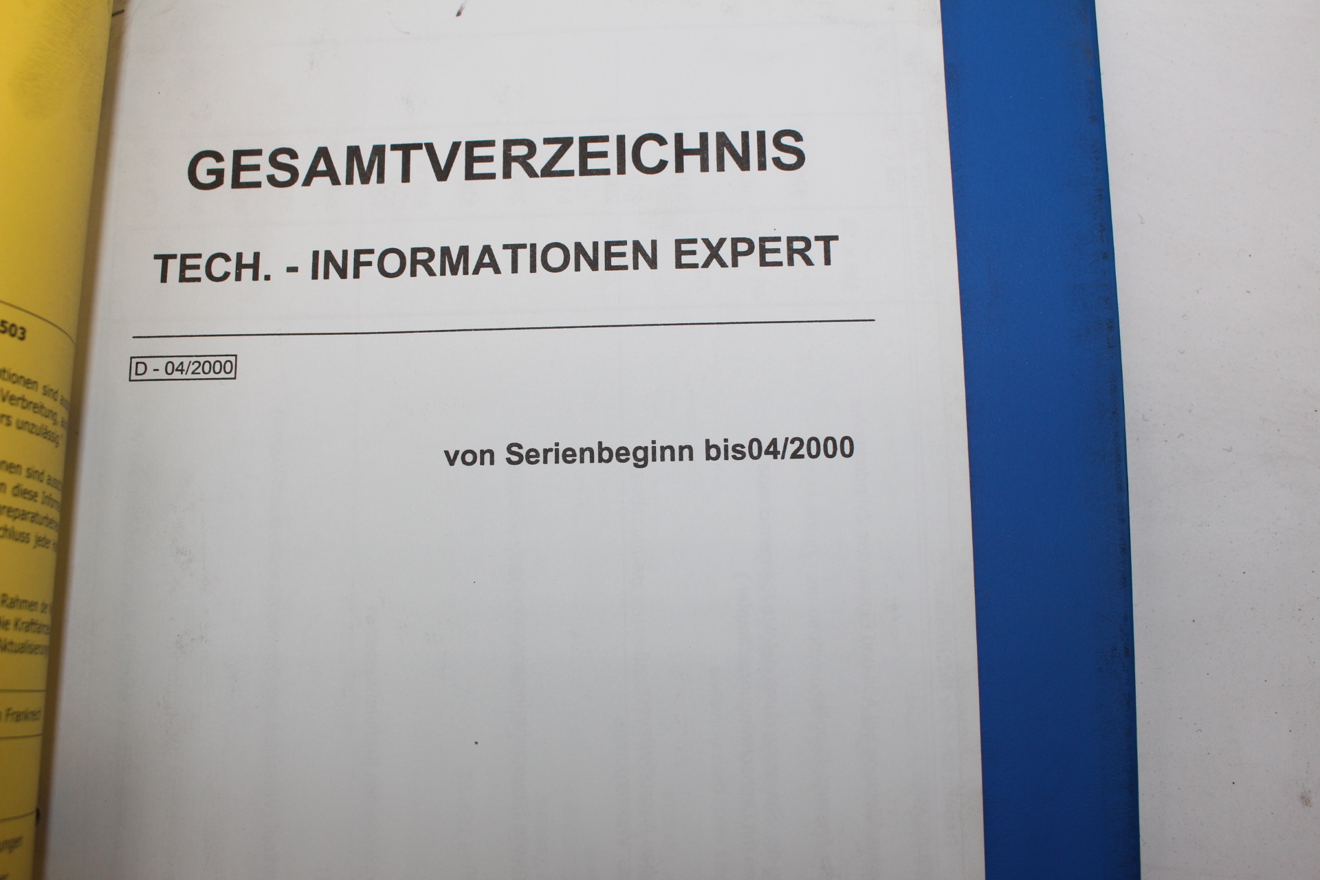 Peugeot Expert bis 00 Werkstattordner - Originale Reparaturanleitung, Schaltpläne & Handbücher