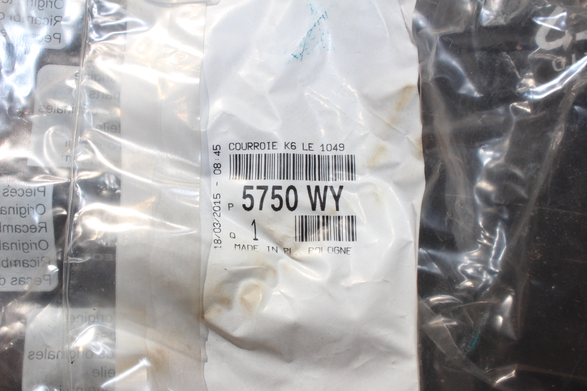 Peugeot / Citroen Keilriemen 6PK1049 5750WY NEU NOS NEW OEM