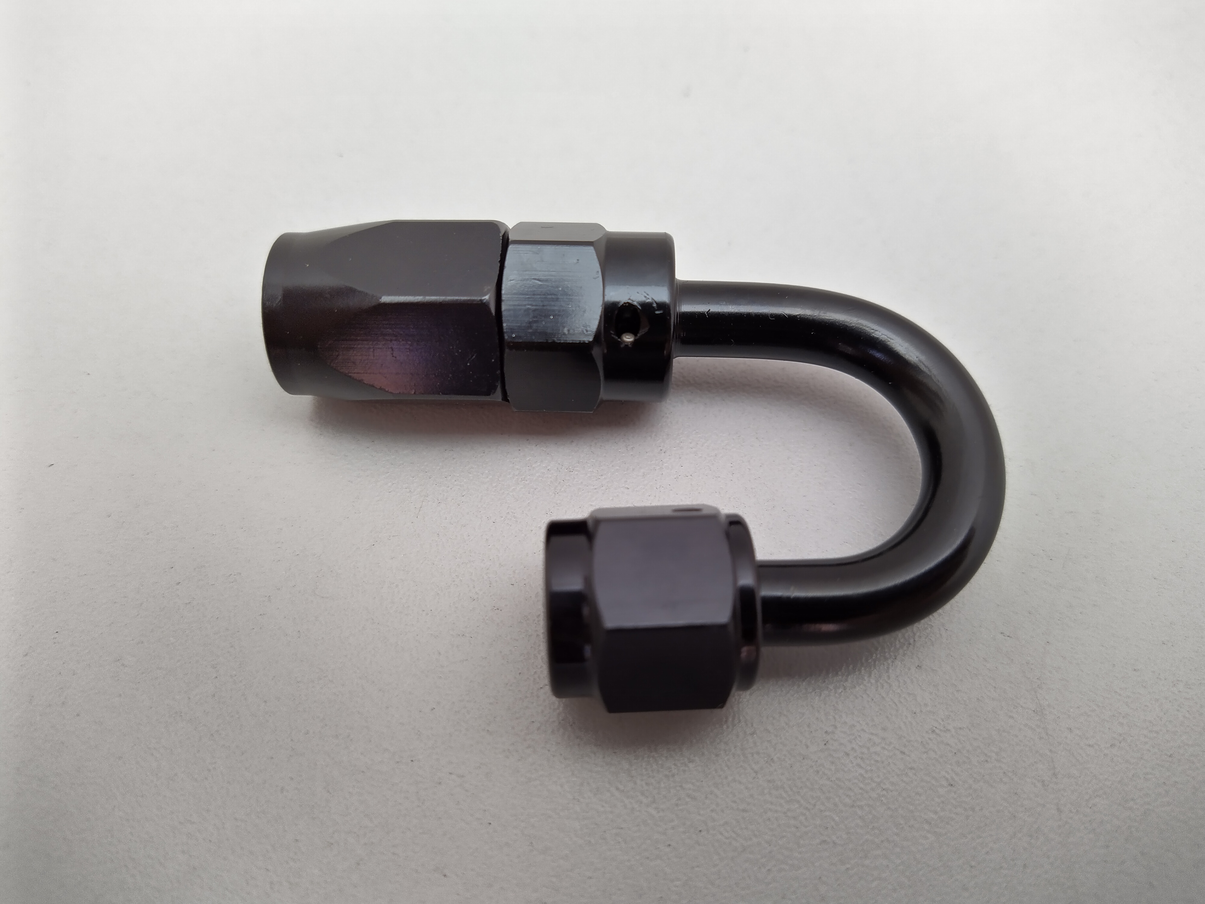 Alu-Fitting schwarz AN4 Dash 4 180° Alu-Fitting schwarz AN4 Dash 4 180°