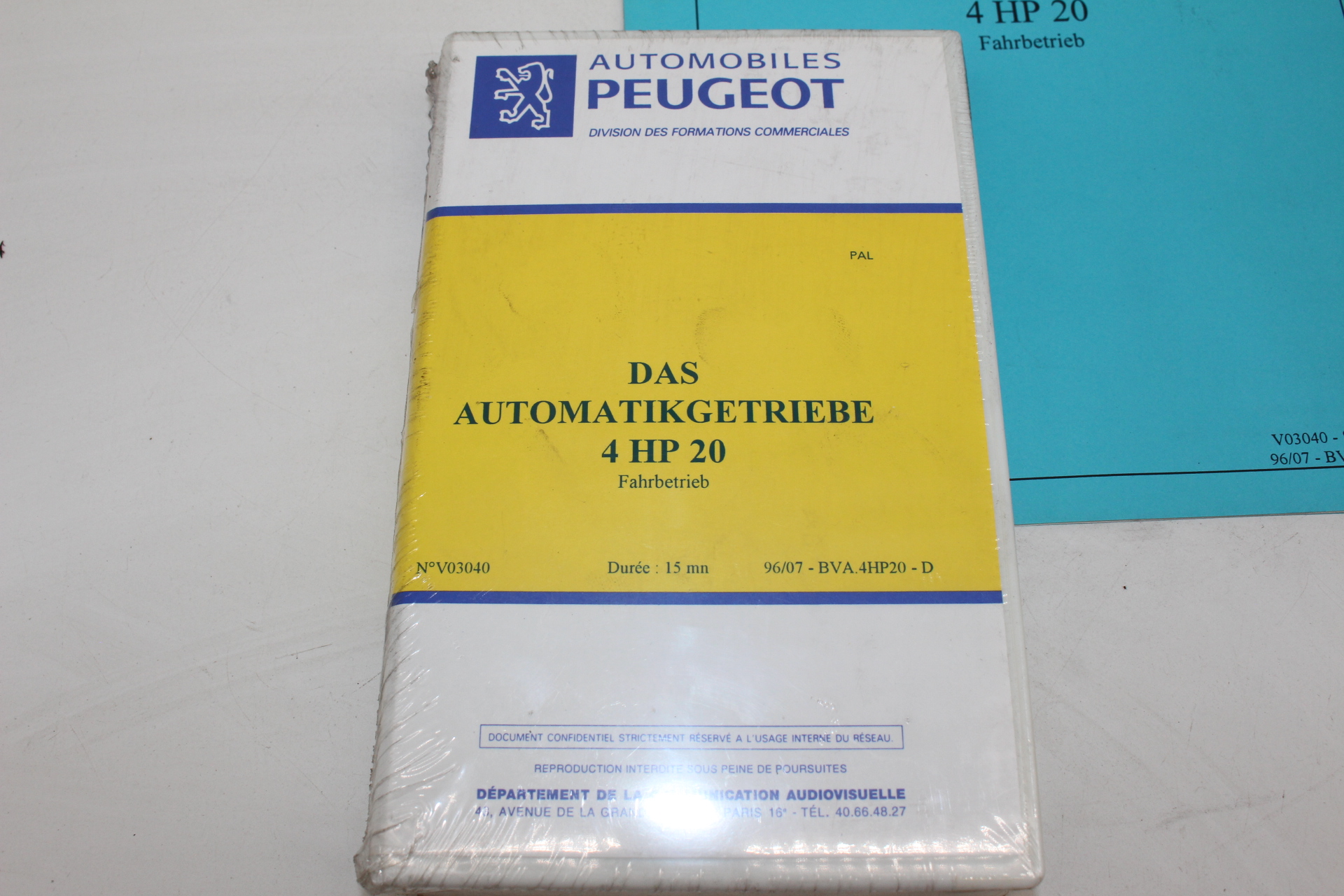 Peugeot Lehrvideokassette – DAS AUTOMATIKGETRIEBE 4 HP 20 FAHRBETRIEBE