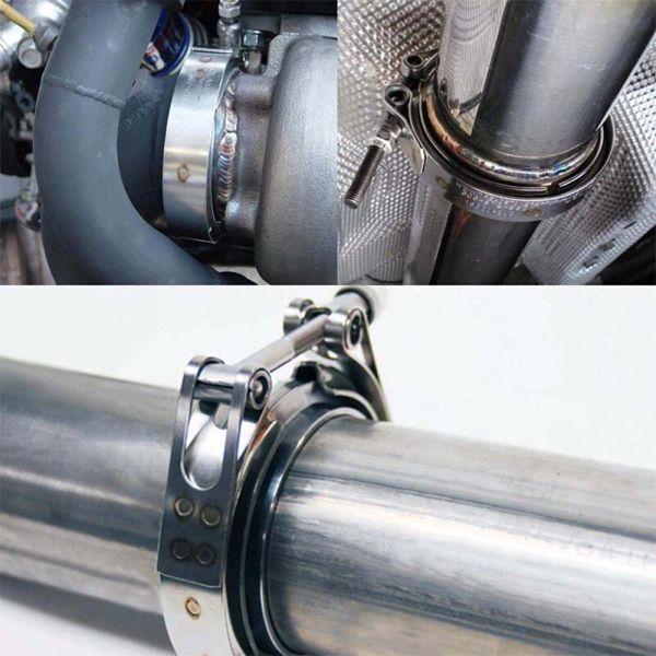 SRS V-Band-Flanschset T304 Edelstahl - Ø63,50mm/2,50" (Universal)