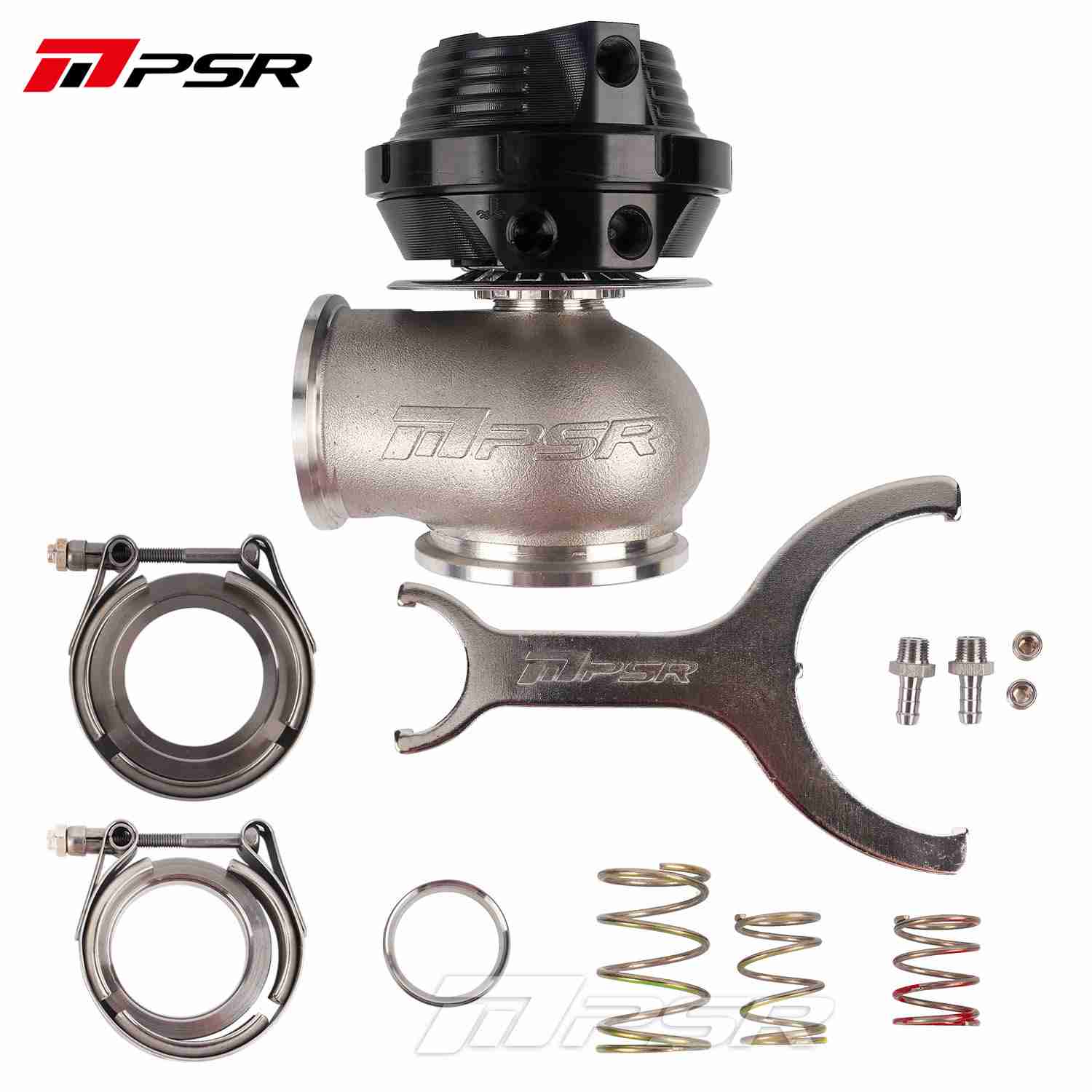 Pulsar PSR neu Generation Wastegate 45mm Vband Extern Wastegate - Schwarz