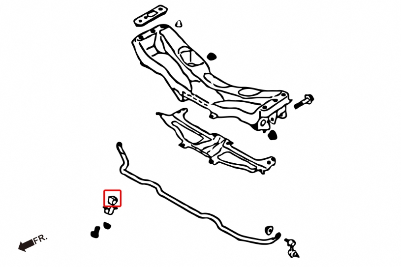 Hardrace verstärkt Stabilisatorbuchse für Subaru Legacy/outback 5. BM/BR
