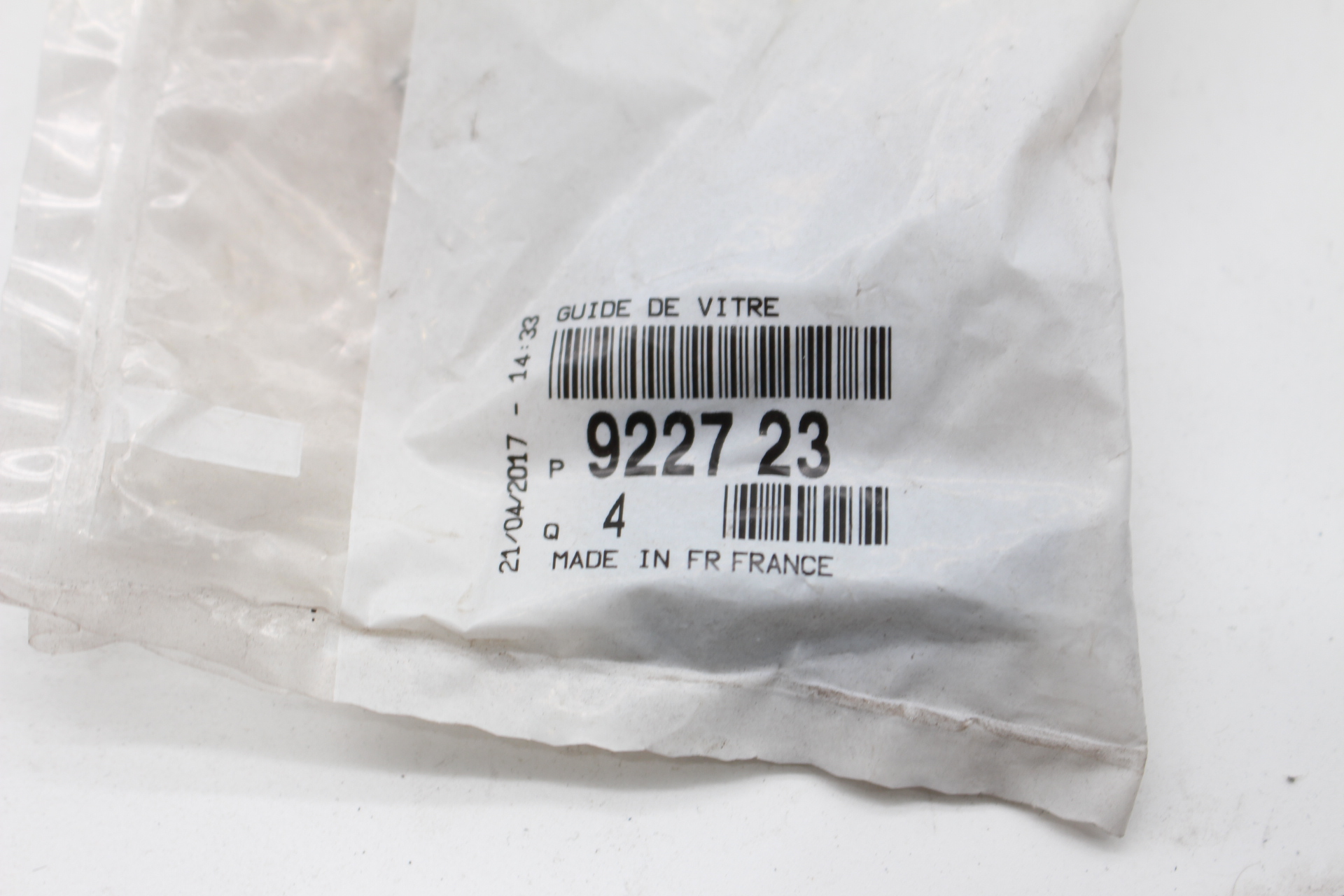 Peugeot 106 306 Clip, Scheibenführung 922723 NEU NOS NEW