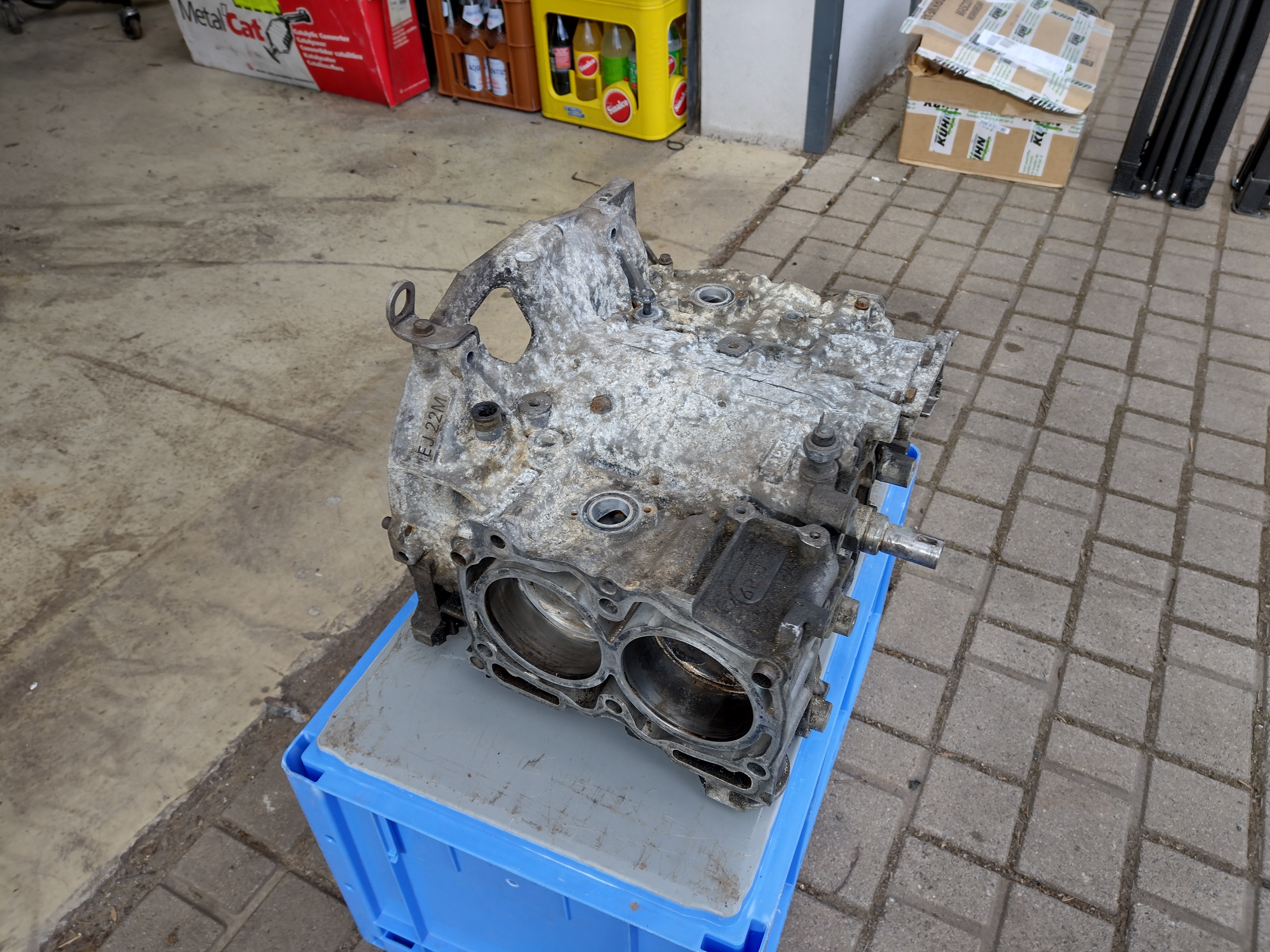 Subaru EJ22 Motorblock mit Kurbelwelle, Pleueln und Kolben Shortblock
