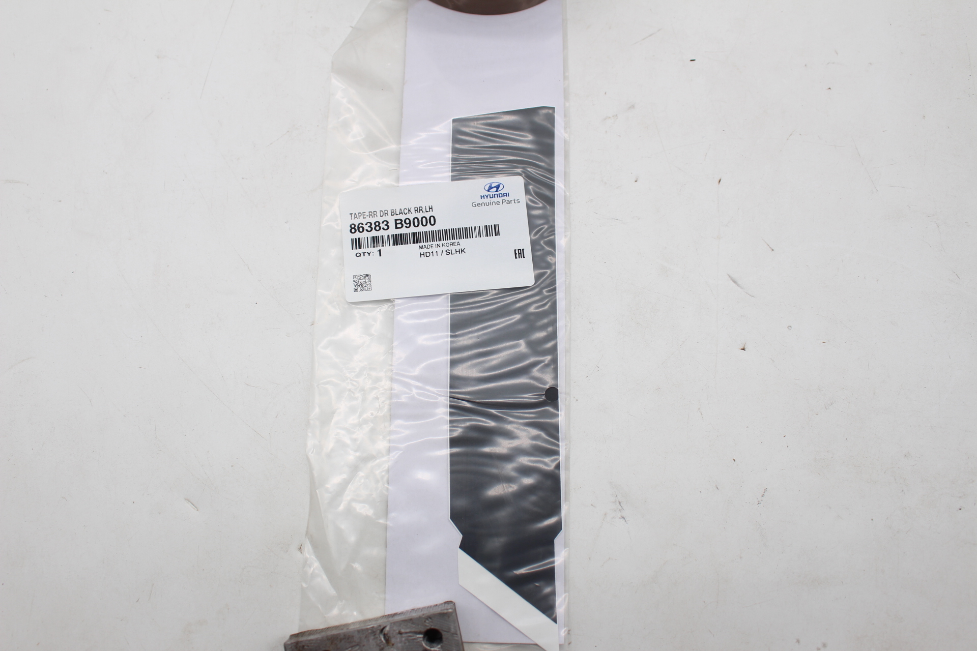Hyundai i10 Zierfolie Türrahmen hinten links 86383-B9000 Black Frame Tape LH