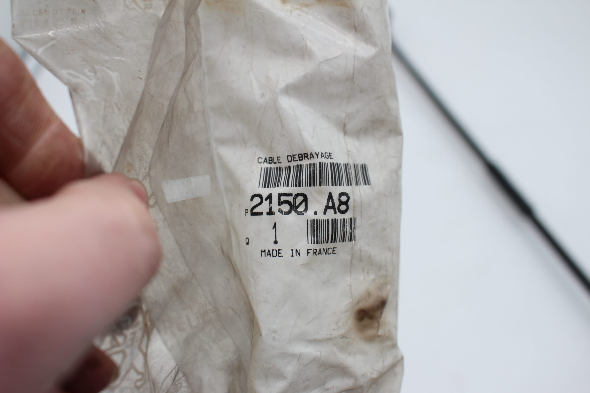 Peugeot 308 II 205 II Kupplungsseil 630mm (Getr.MA) 2150A8 NEU NOS NEW OEM