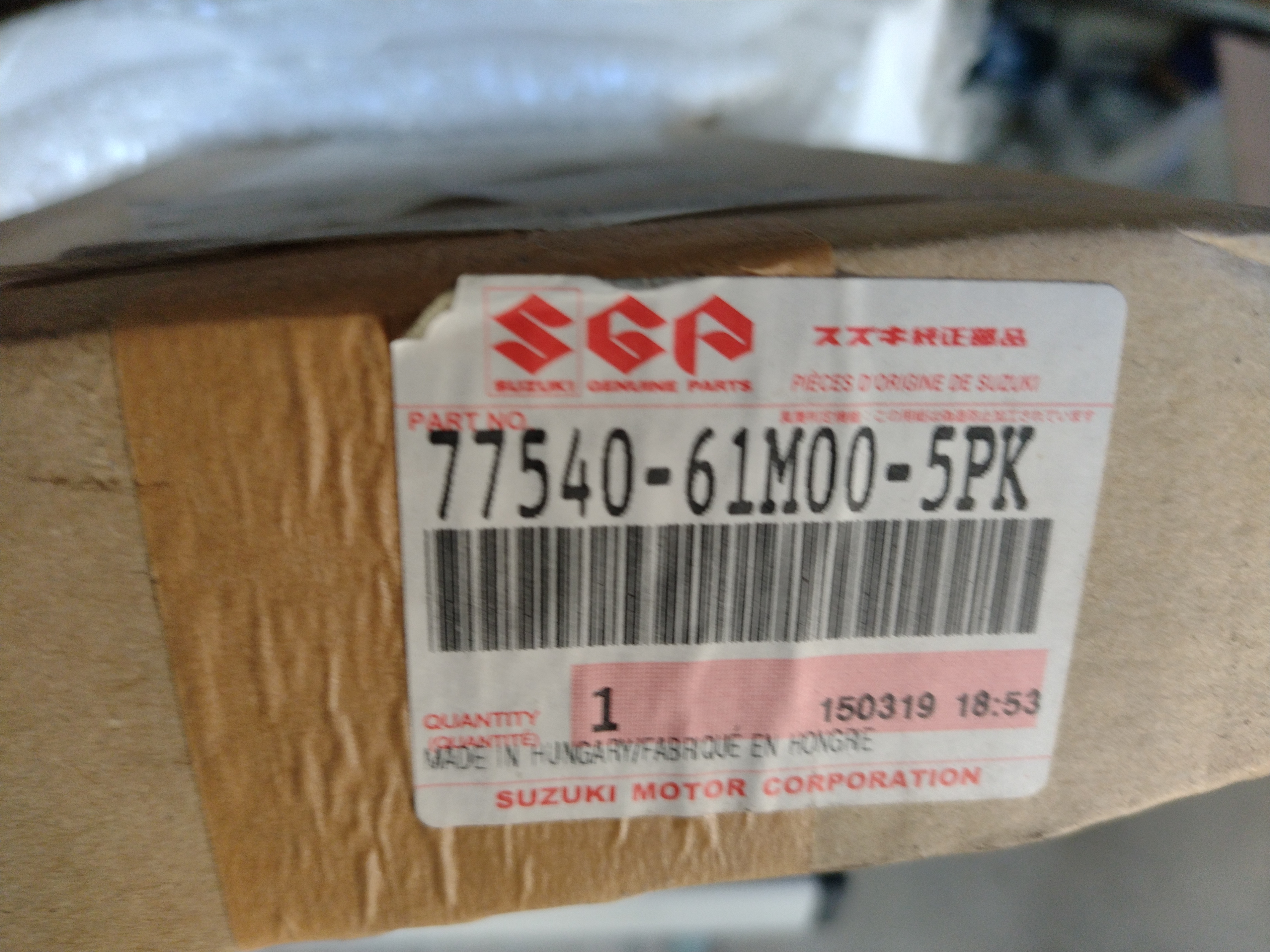 Suzuki SX4 S-Cross Zierleiste Tür HL 77540-61M00-5PK NEU NOS NEW